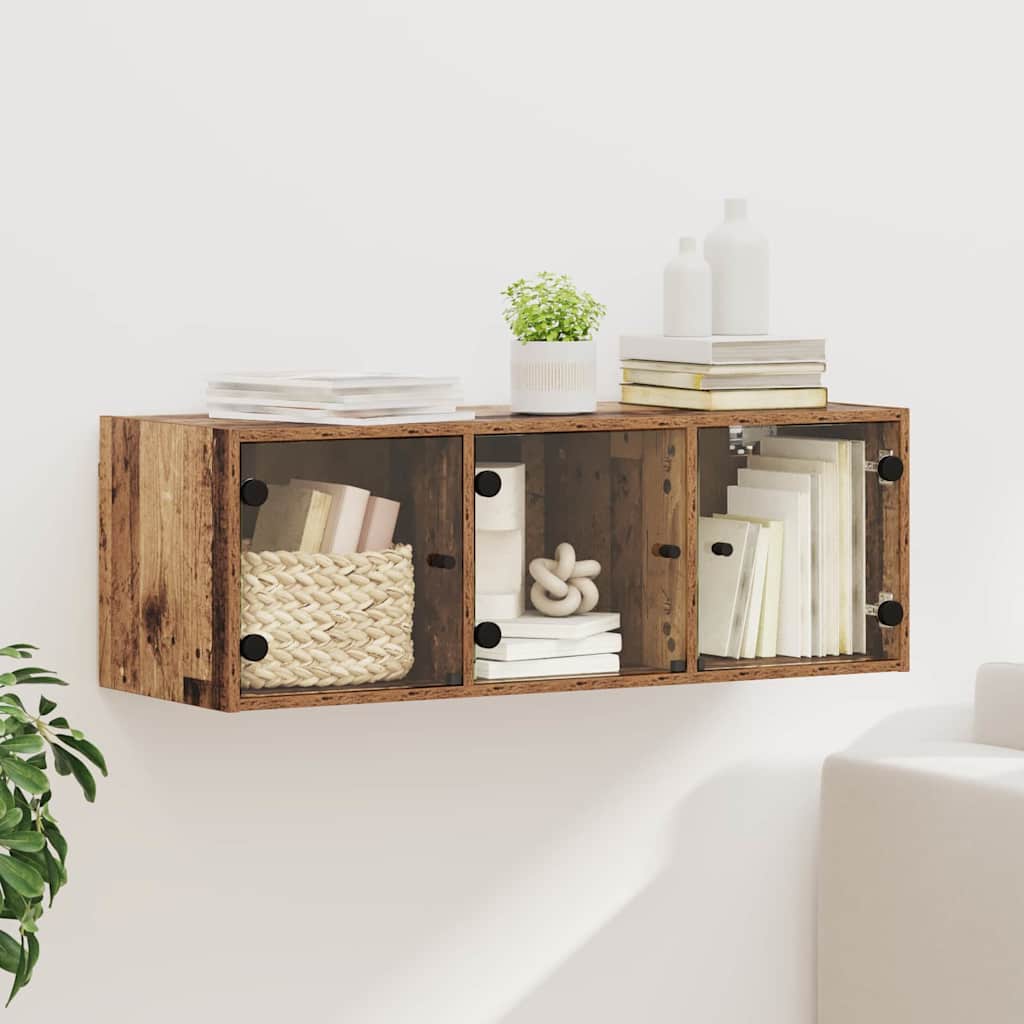 Veggskap Veggmontert Gamle tre 102 x 37 x 35 cm Konstruert tre