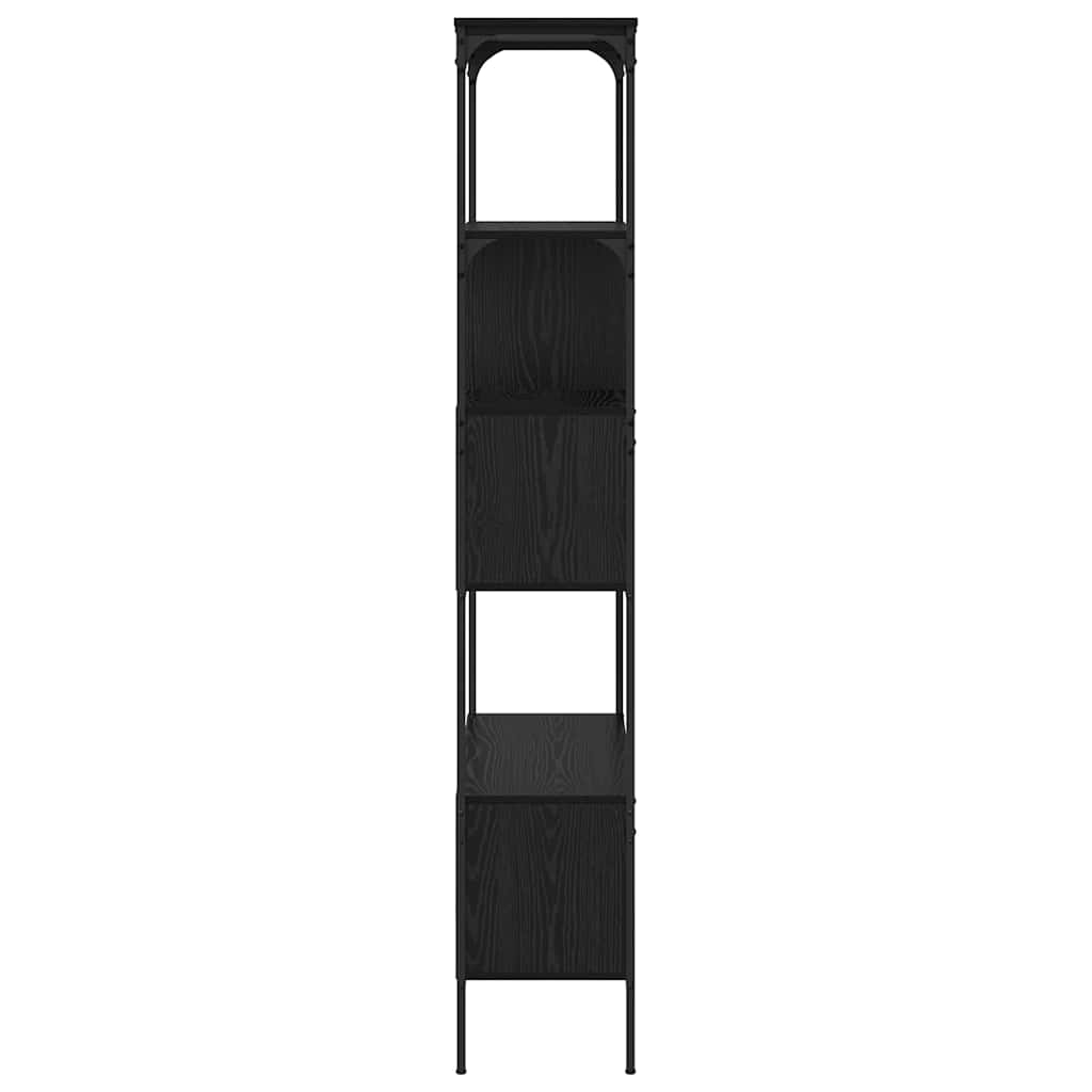 Bokhylle Svart Eik 76 x 33 x 188,5 cm Konstruert tre