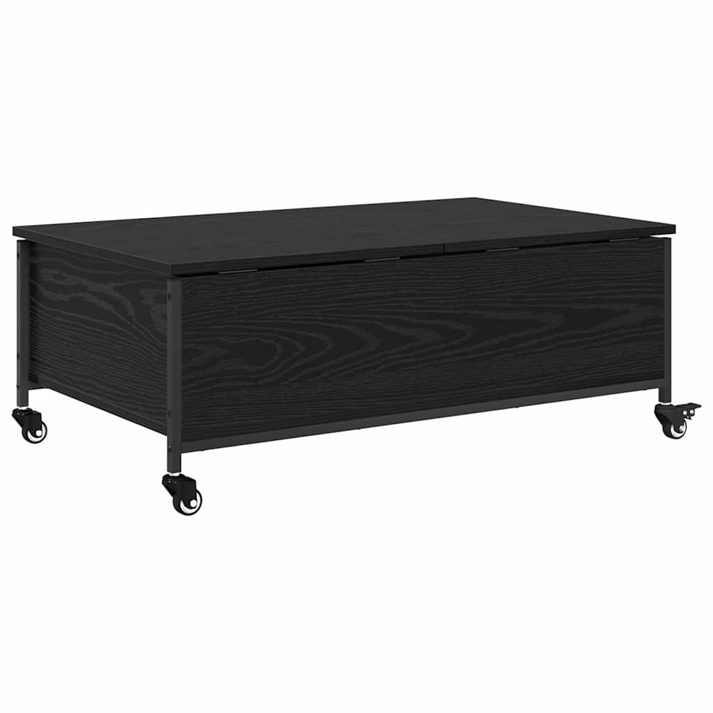 Kaffebord Svart Eik 91 x 55 x 32 cm Konstruert tre