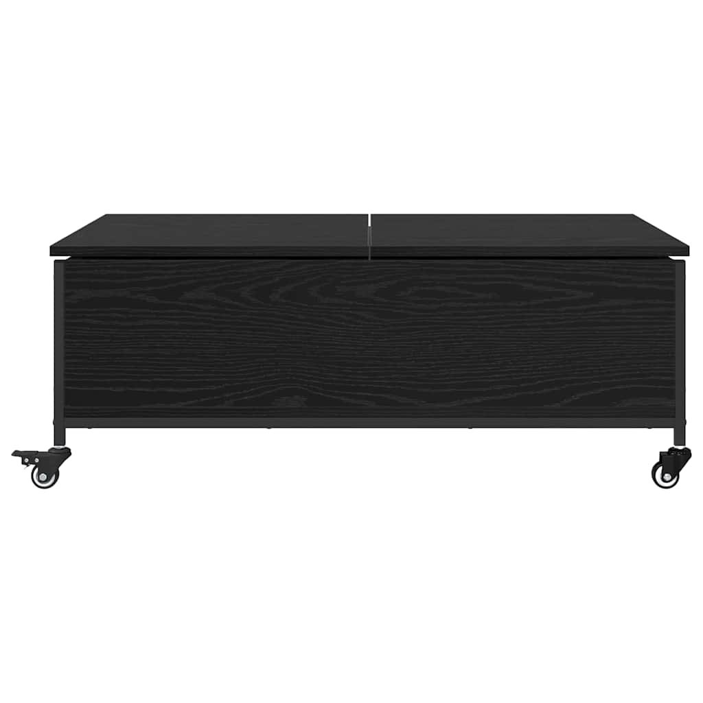 Kaffebord Svart Eik 91 x 55 x 32 cm Konstruert tre