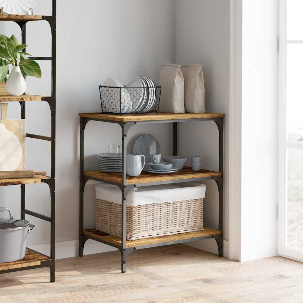 Kjøkkenvogn Gamle tre 60 x 41 x 76 cm Konstruert tre