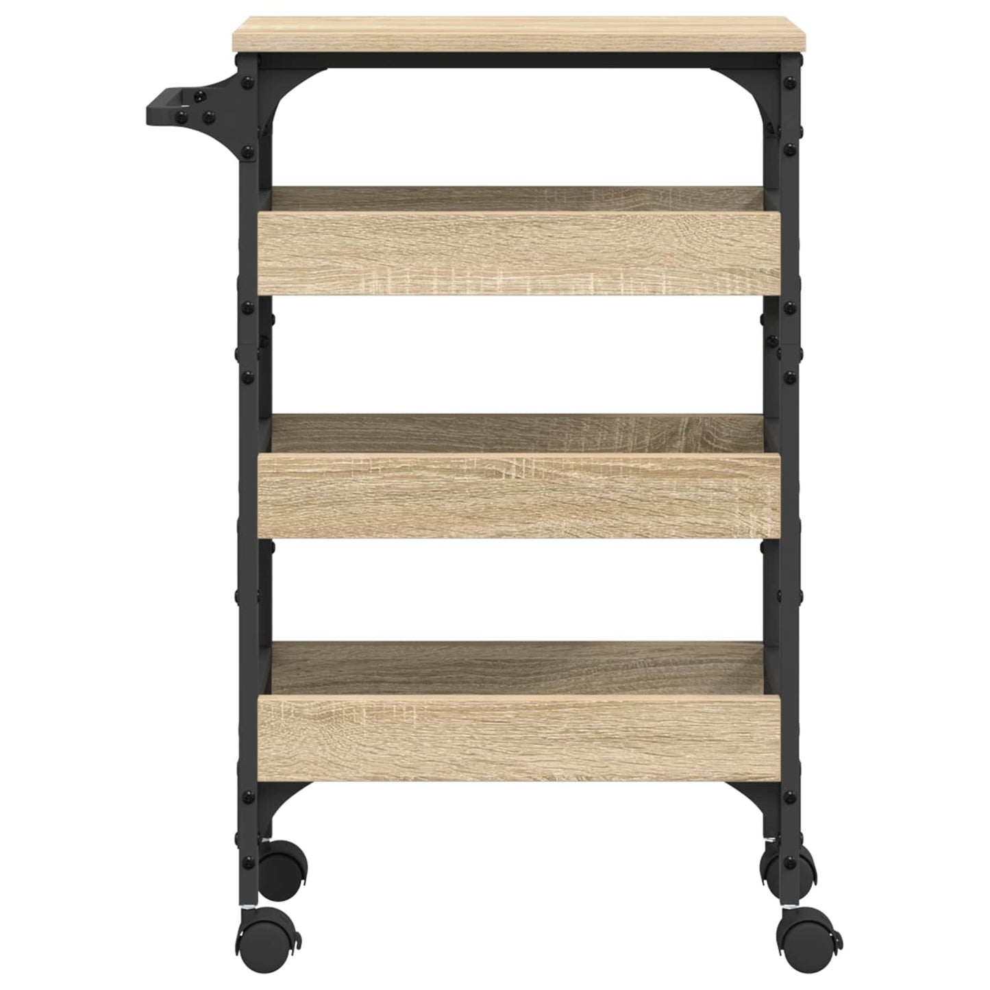 Kjøkkenvogn Sonoma eik 53 x 20 x 76 cm Konstruert tre