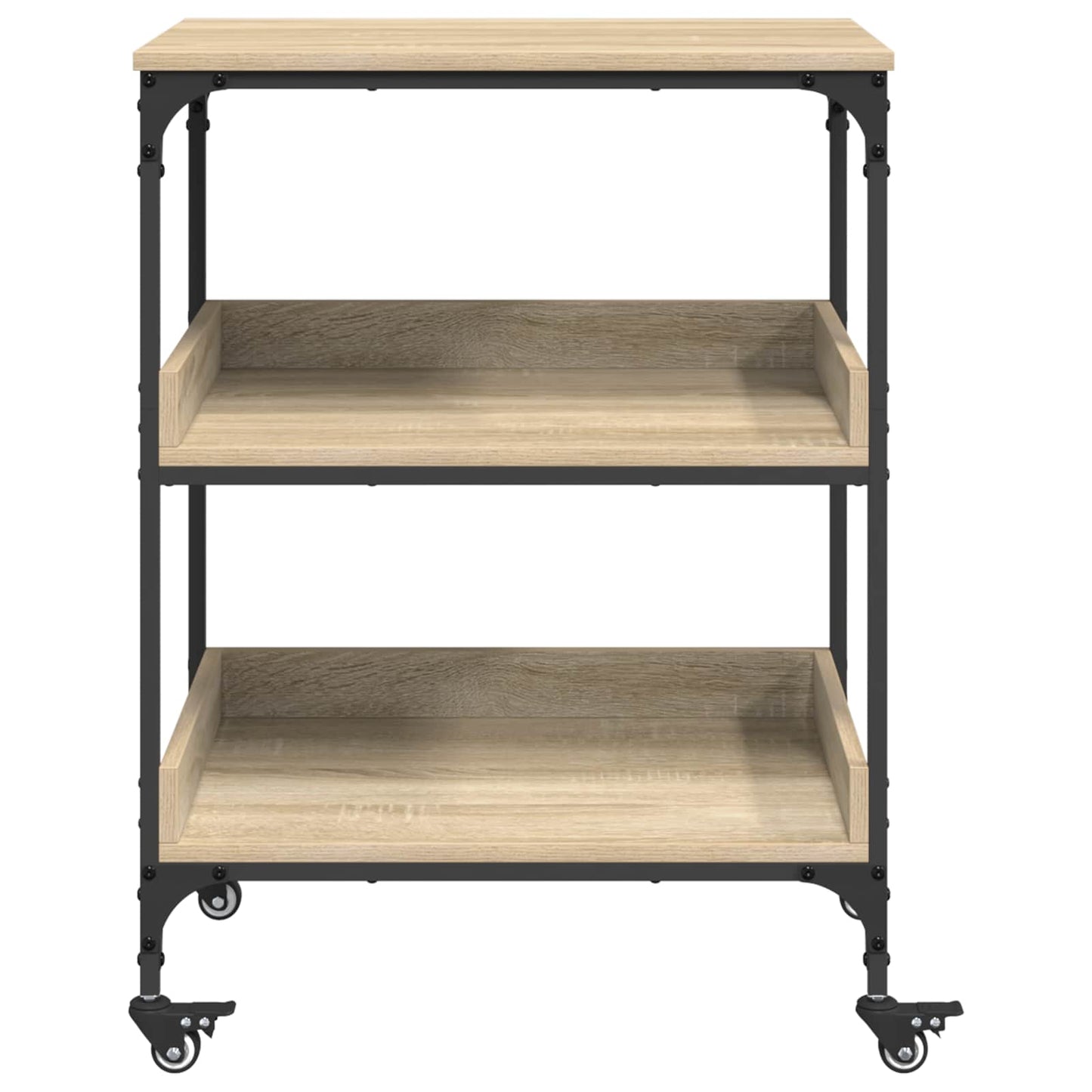 Kjøkkenvogn Sonoma eik 60 x 41 x 80,5 cm Konstruert tre