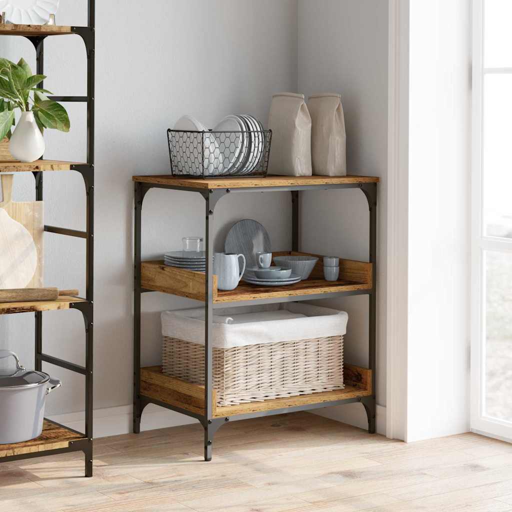 Kjøkkenvogn Gamle tre 60 x 41 x 80.5 cm Konstruert tre