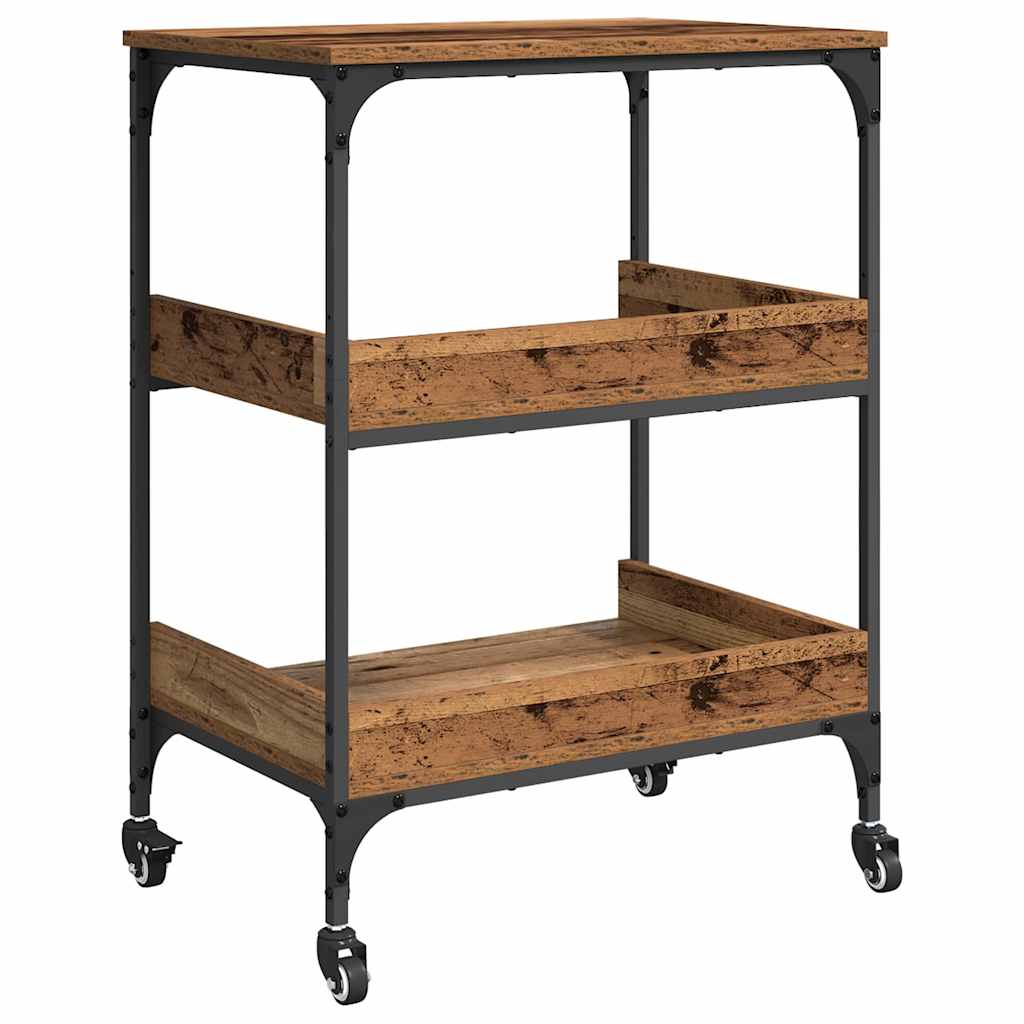 Kjøkkenvogn Gamle tre 60 x 41 x 80.5 cm Konstruert tre