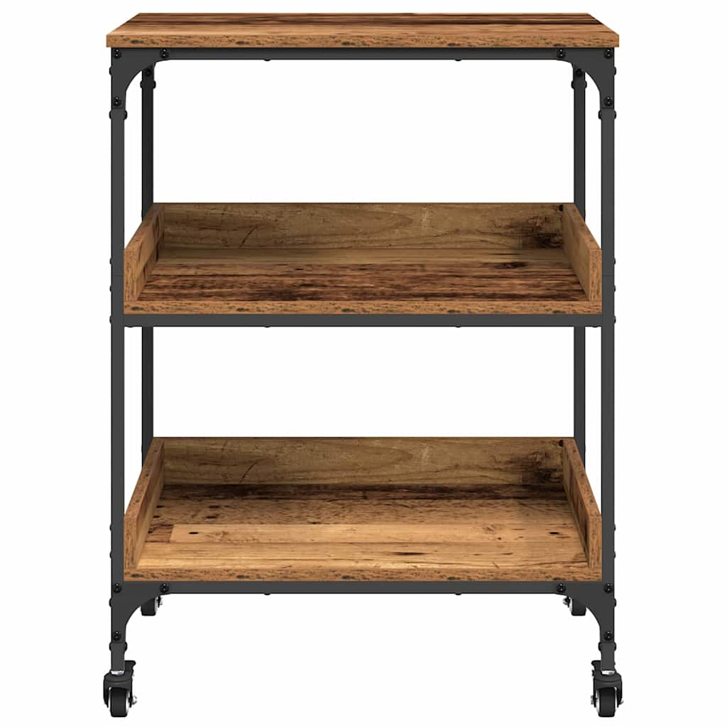 Kjøkkenvogn Gamle tre 60 x 41 x 80.5 cm Konstruert tre
