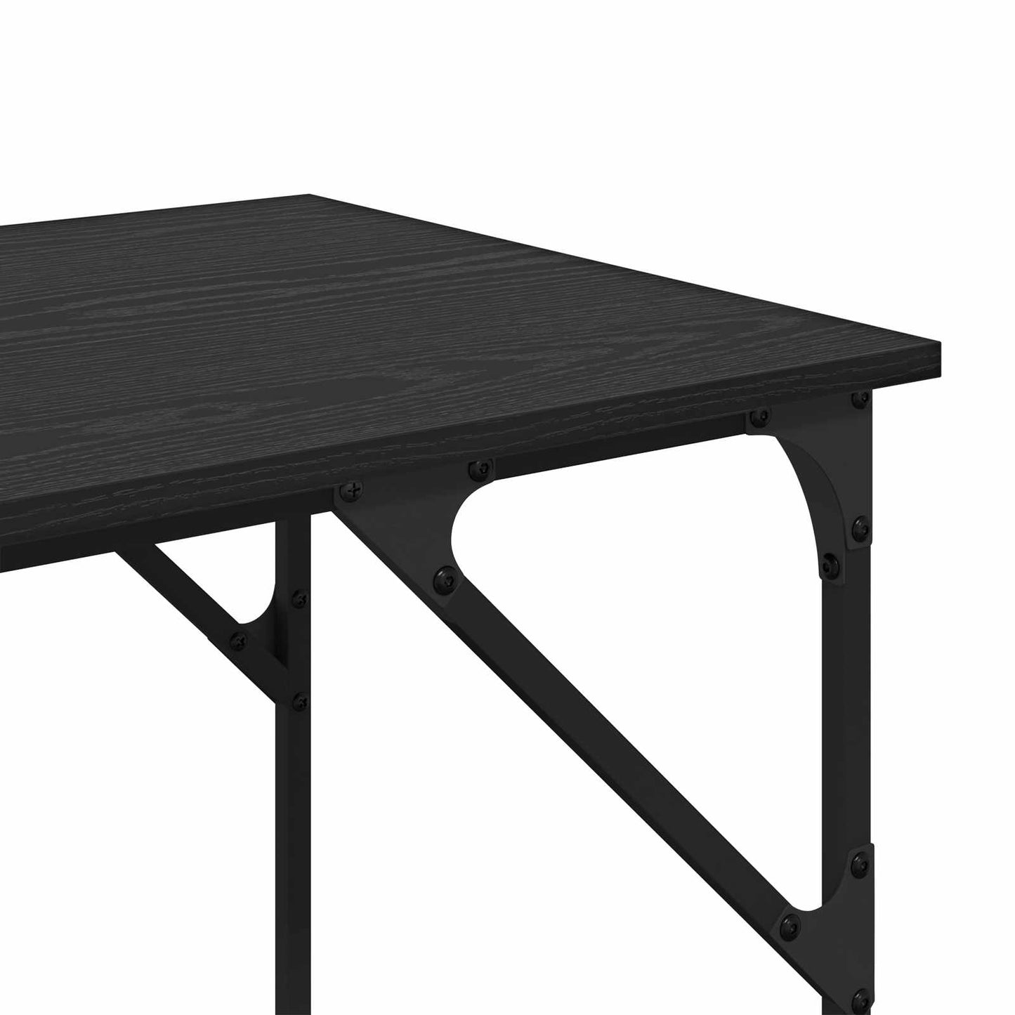 Skrivebord Svart Eik 120 x 50 x 75 cm Konstruert tre