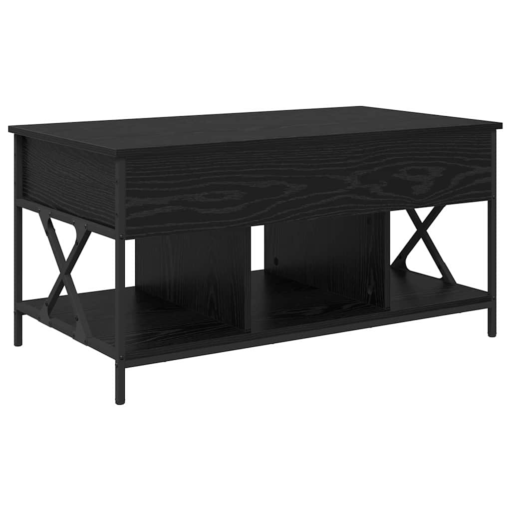 Kaffebord Svart Eik 100 x 55 x 48,5 cm Konstruert tre