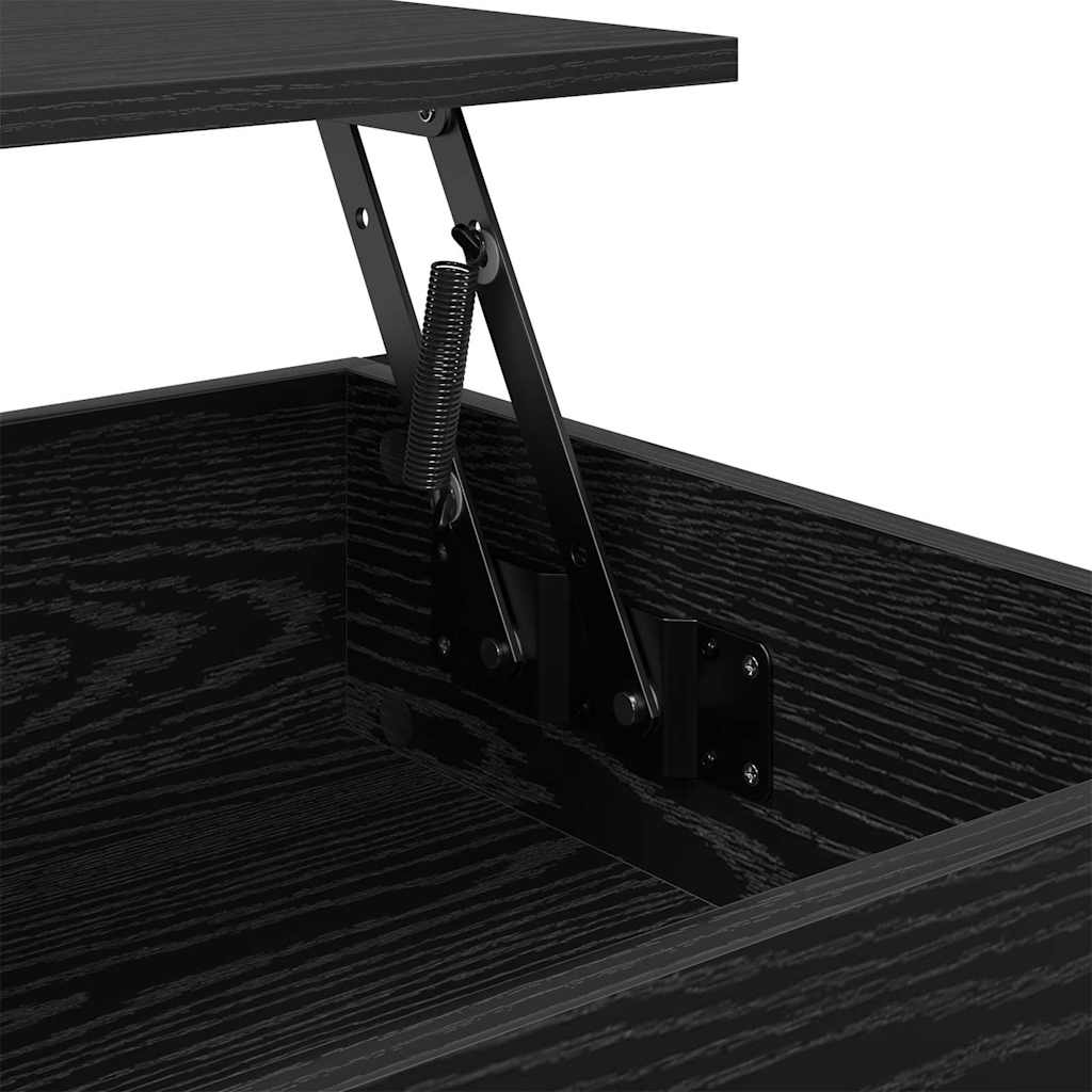 Kaffebord med skuff Svart Eik 70 x 50 x 54.5 cm Konstruert tre