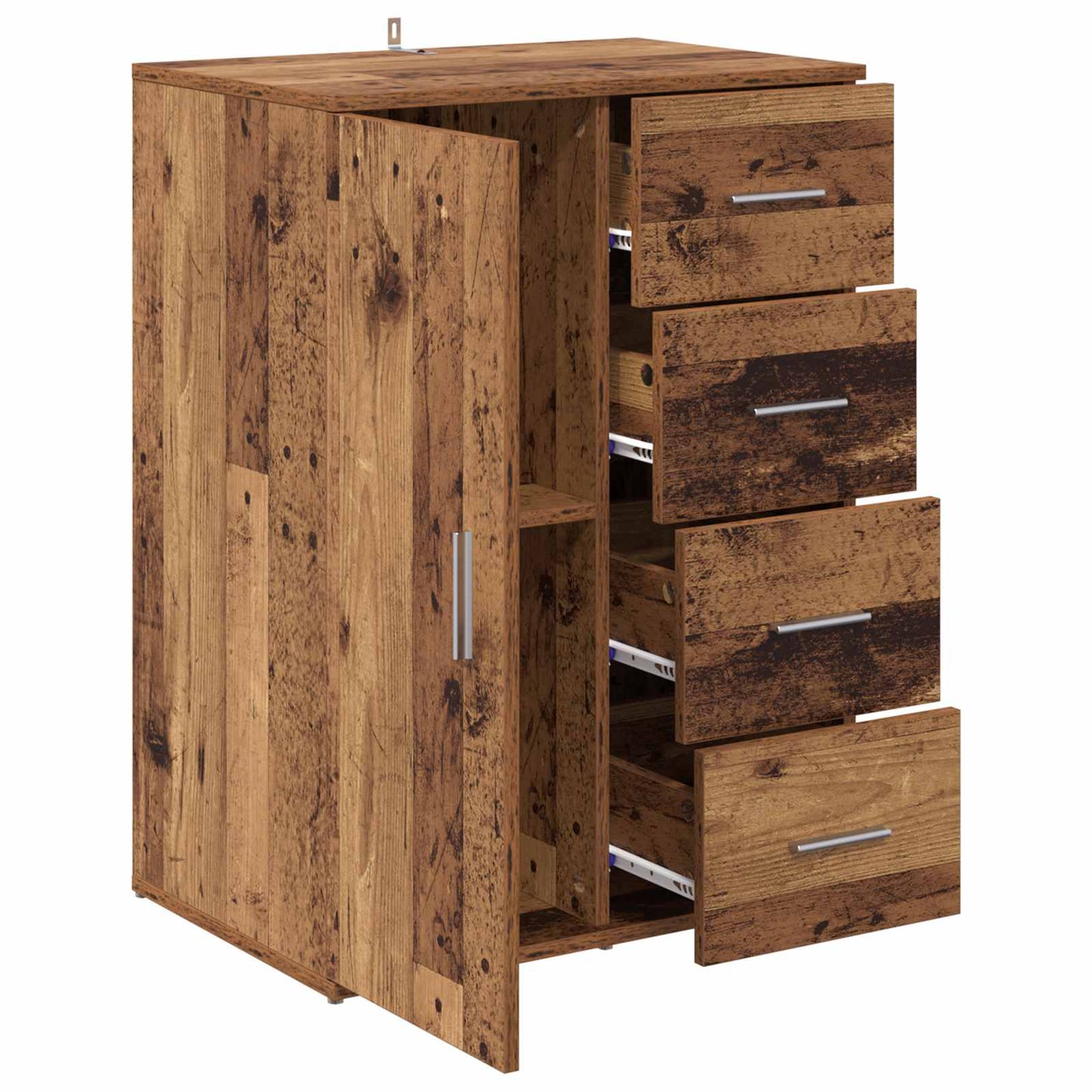 Serviesskap med skuff Gamle tre 59 x 39 x 80 cm Konstruert tre