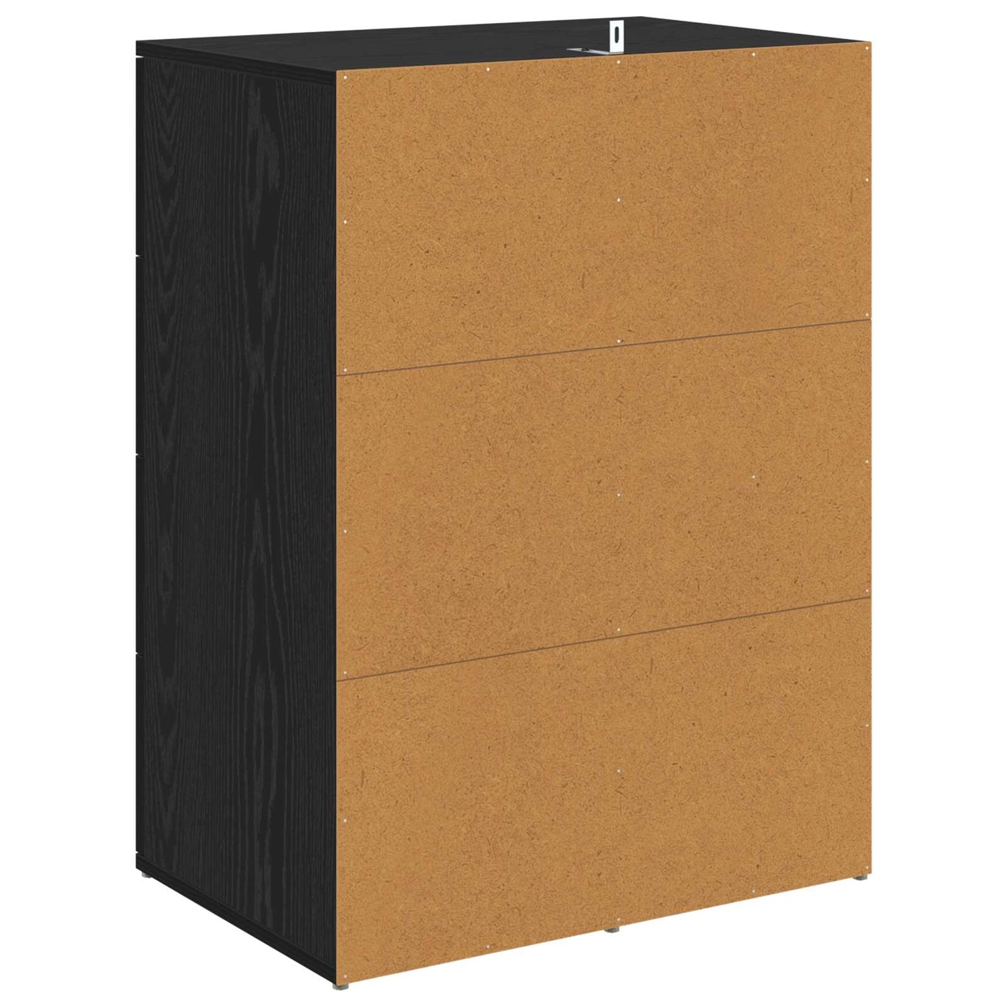 Serviesskap med skuff Svart Eik 59 x 39 x 80 cm Konstruert tre