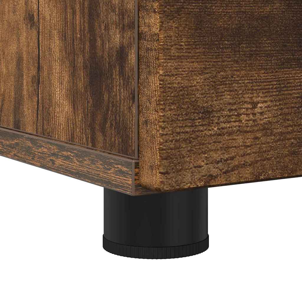 Baderomsskap Røkt eik 76,5 x 35 x 64 cm Konstruert tre & Metall