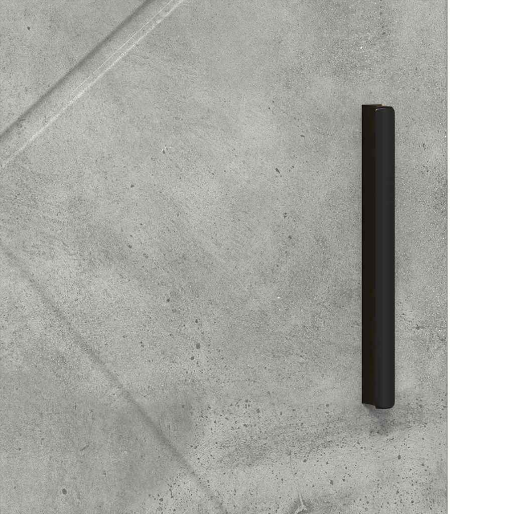 Baderomsskap Betonggrå 60 x 35 x 80 cm Konstruert tre, Metall