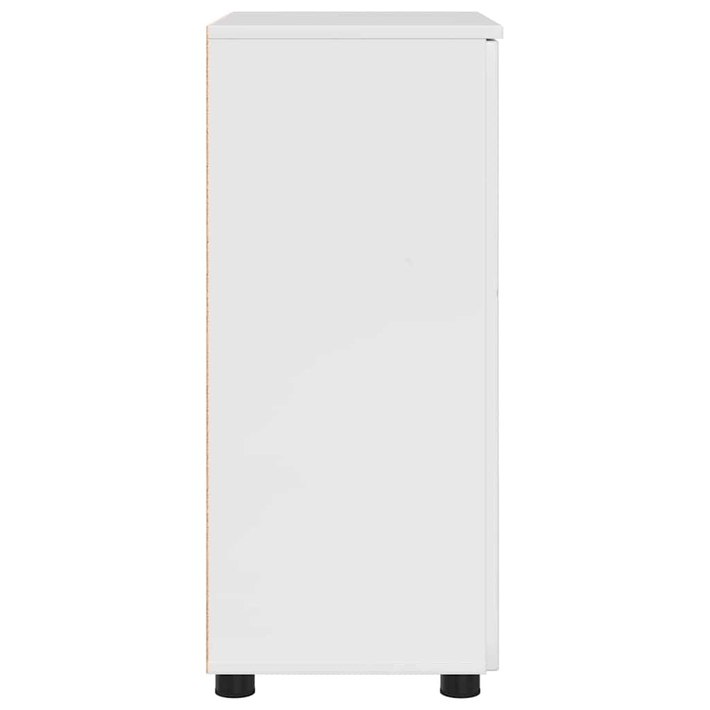 Baderomsskap med lagring Høyglanset hvit 60 x 35 x 80 cm