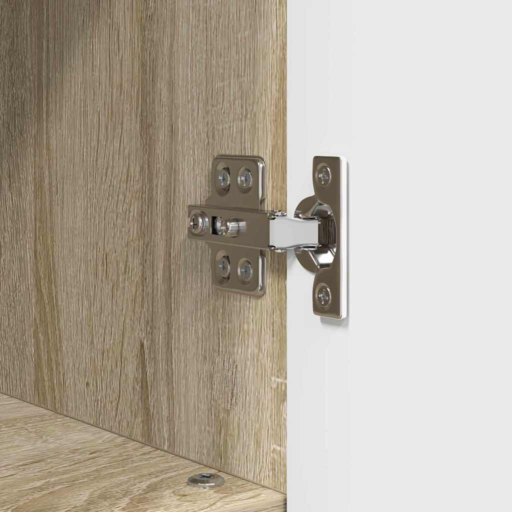 Baderomsskap Sonoma eik 30 x 35 x 95 cm Konstruert tre & Metall