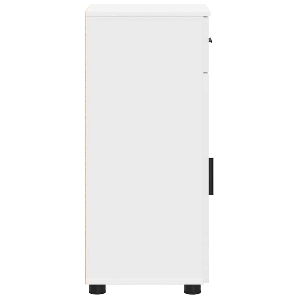 Baderomsskap Hvit 30 x 35 x 80 cm Konstruert tre & Metall