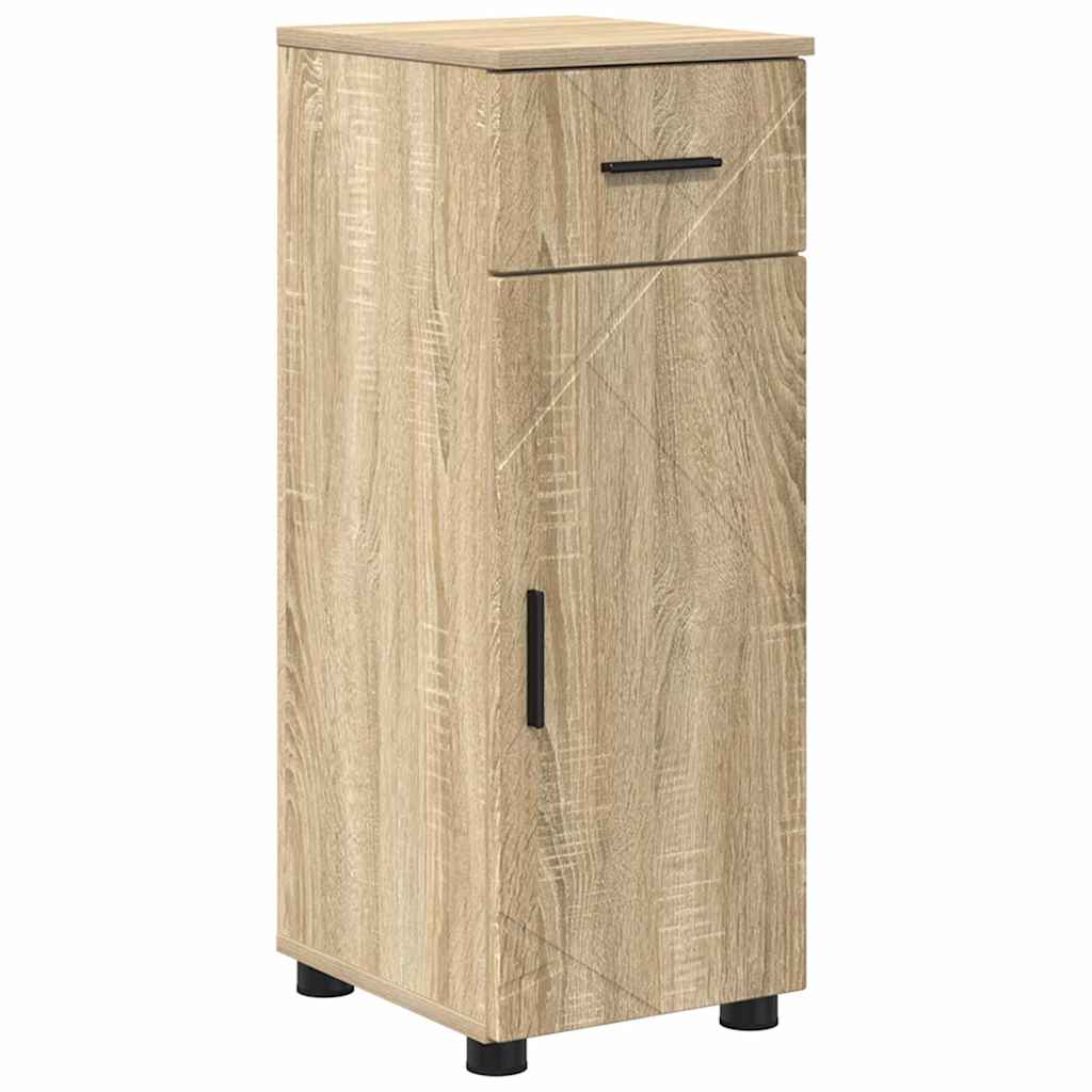 Baderomsskap Sonoma eik 30 x 35 x 80 cm Konstruert tre & Metall