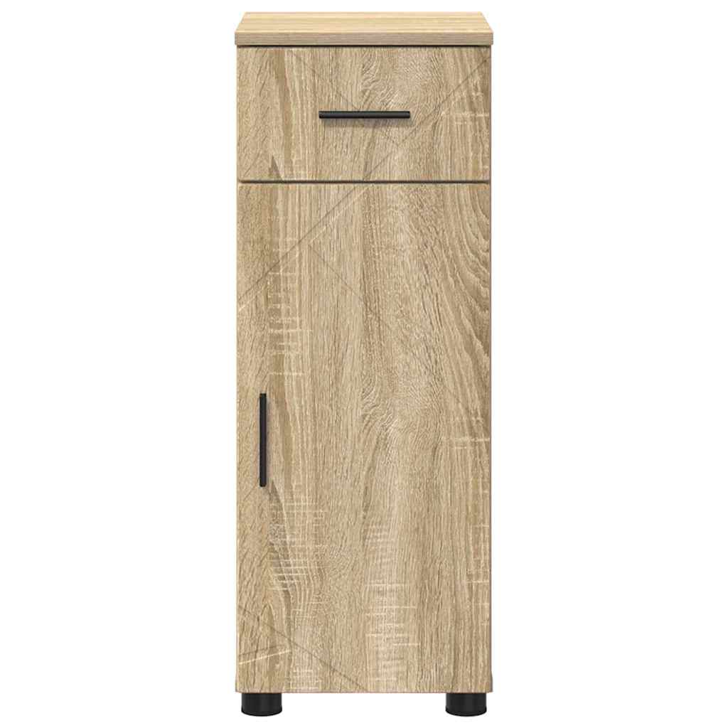 Baderomsskap Sonoma eik 30 x 35 x 80 cm Konstruert tre & Metall