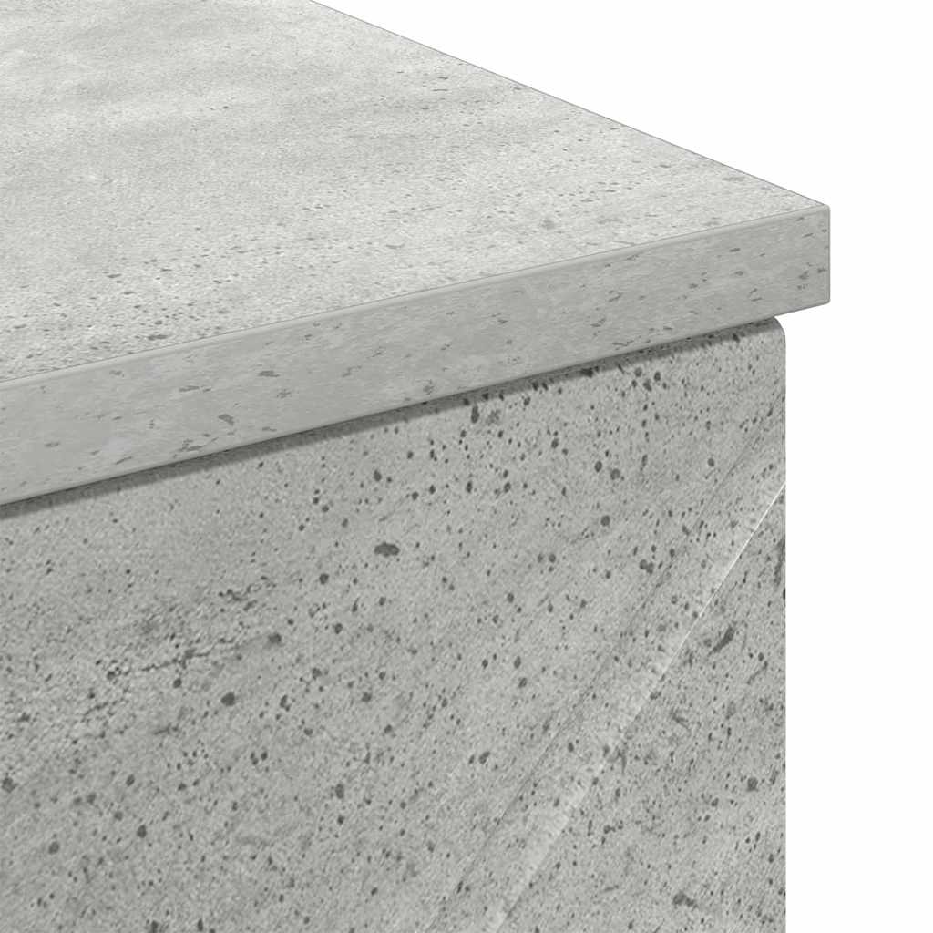 Baderomsskap Betonggrå 30 x 35 x 80 cm Konstruert tre & Metall