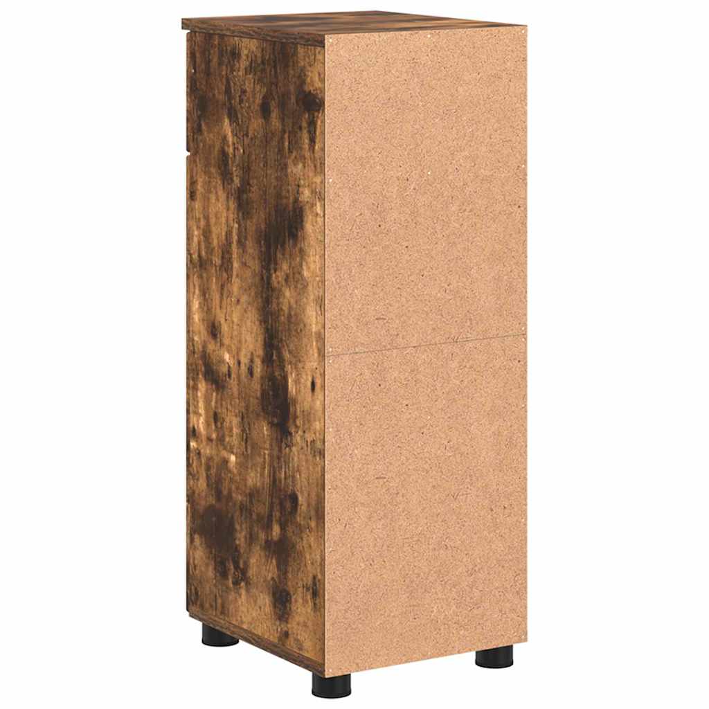 Baderomsskap Røkt eik 30 x 35 x 80 cm Konstruert tre & Metall