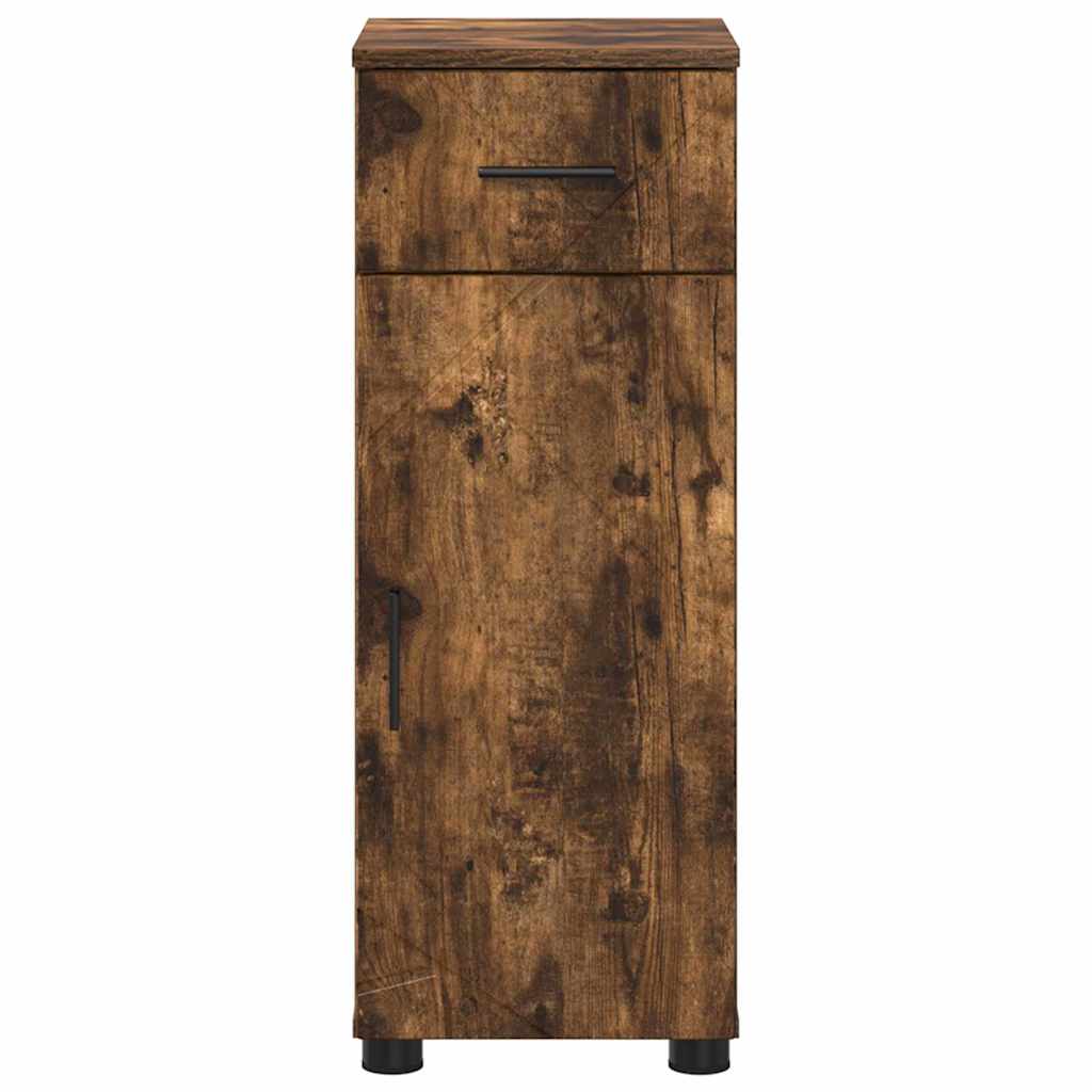 Baderomsskap Røkt eik 30 x 35 x 80 cm Konstruert tre & Metall