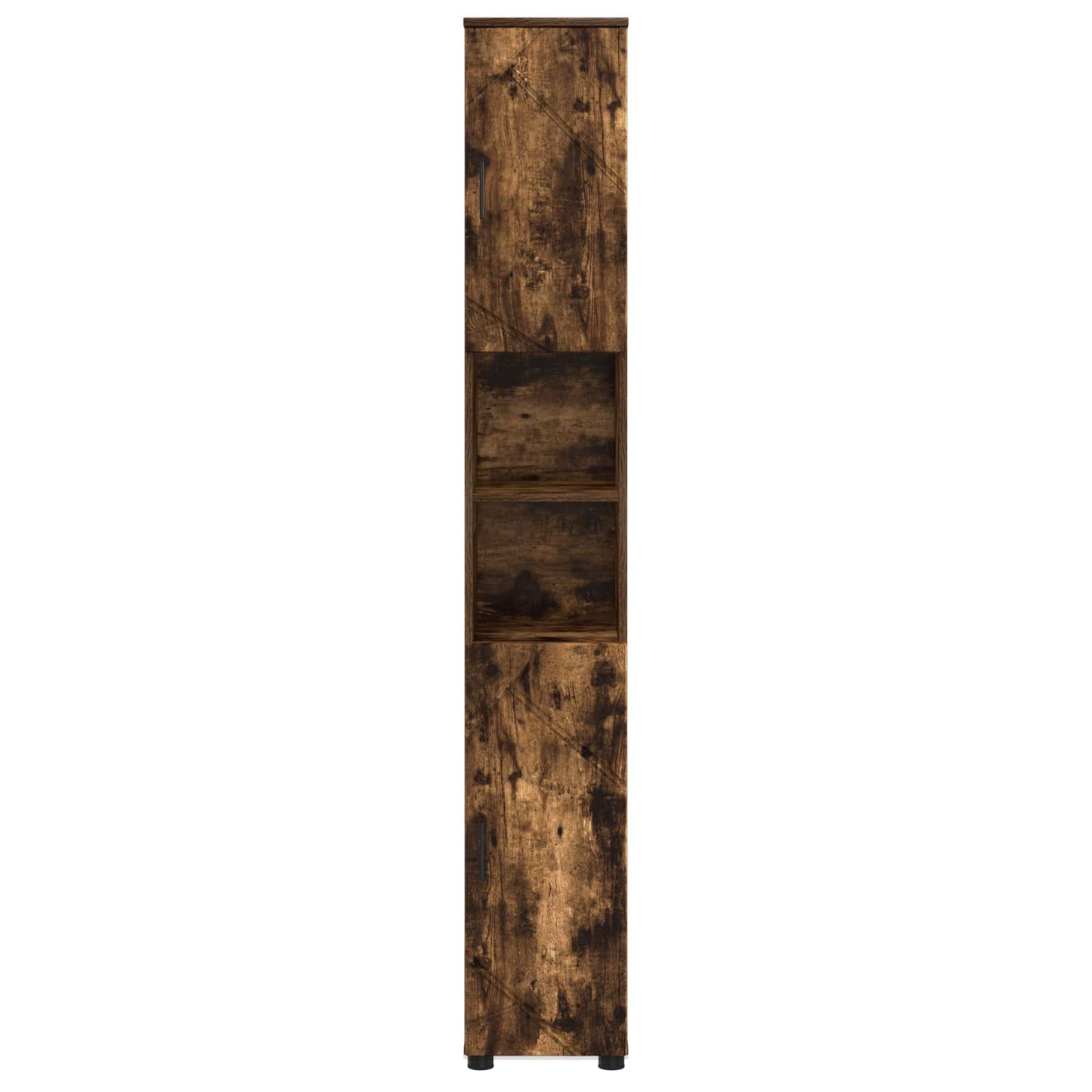 Baderomsskap Røkt eik 30 x 35 x 192 cm Konstruert tre, Metall