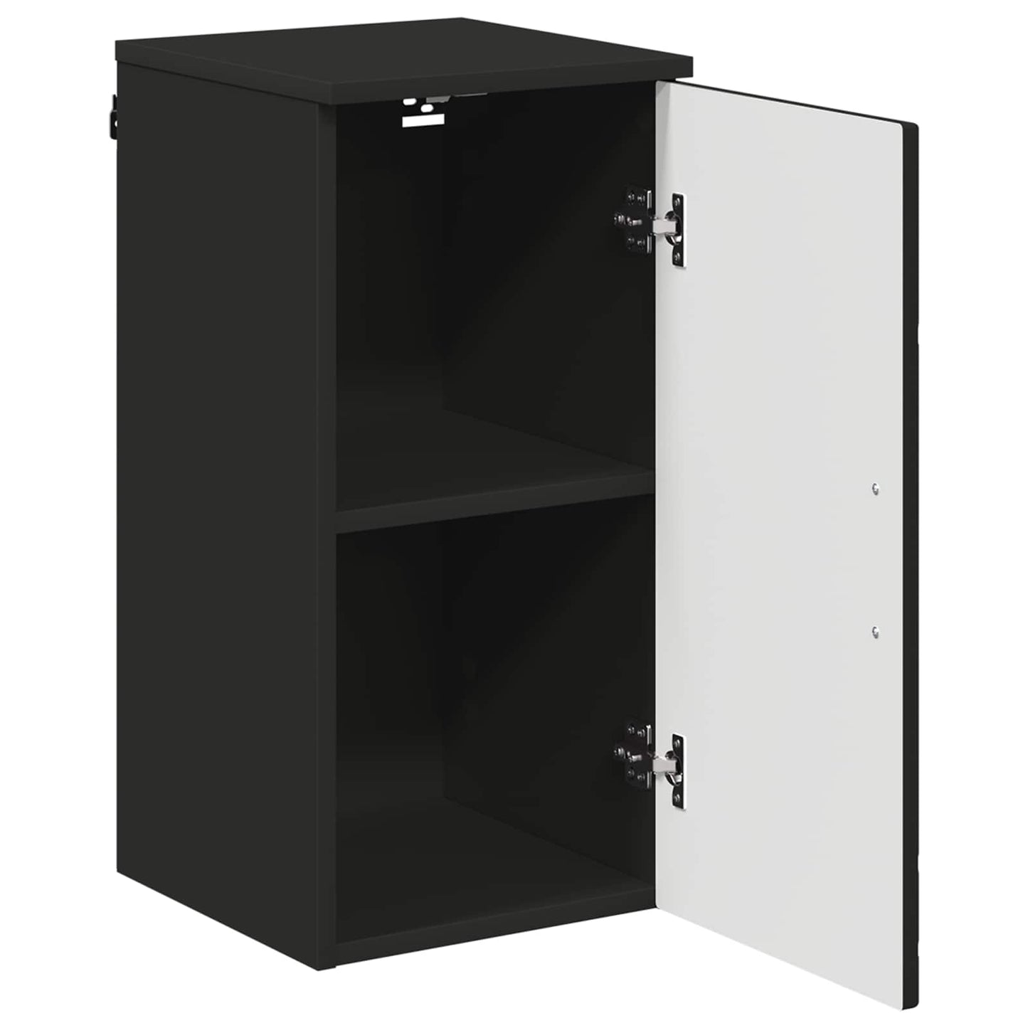 Baderomsskap Svart 30 x 31,5 x 61 cm Konstruert tre & Metall