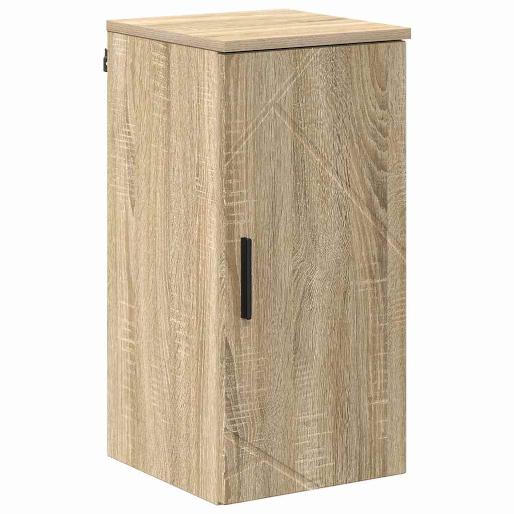 Baderomsskap Veggmontert med dør Sonoma eik 30 x 31,5 x 61 cm