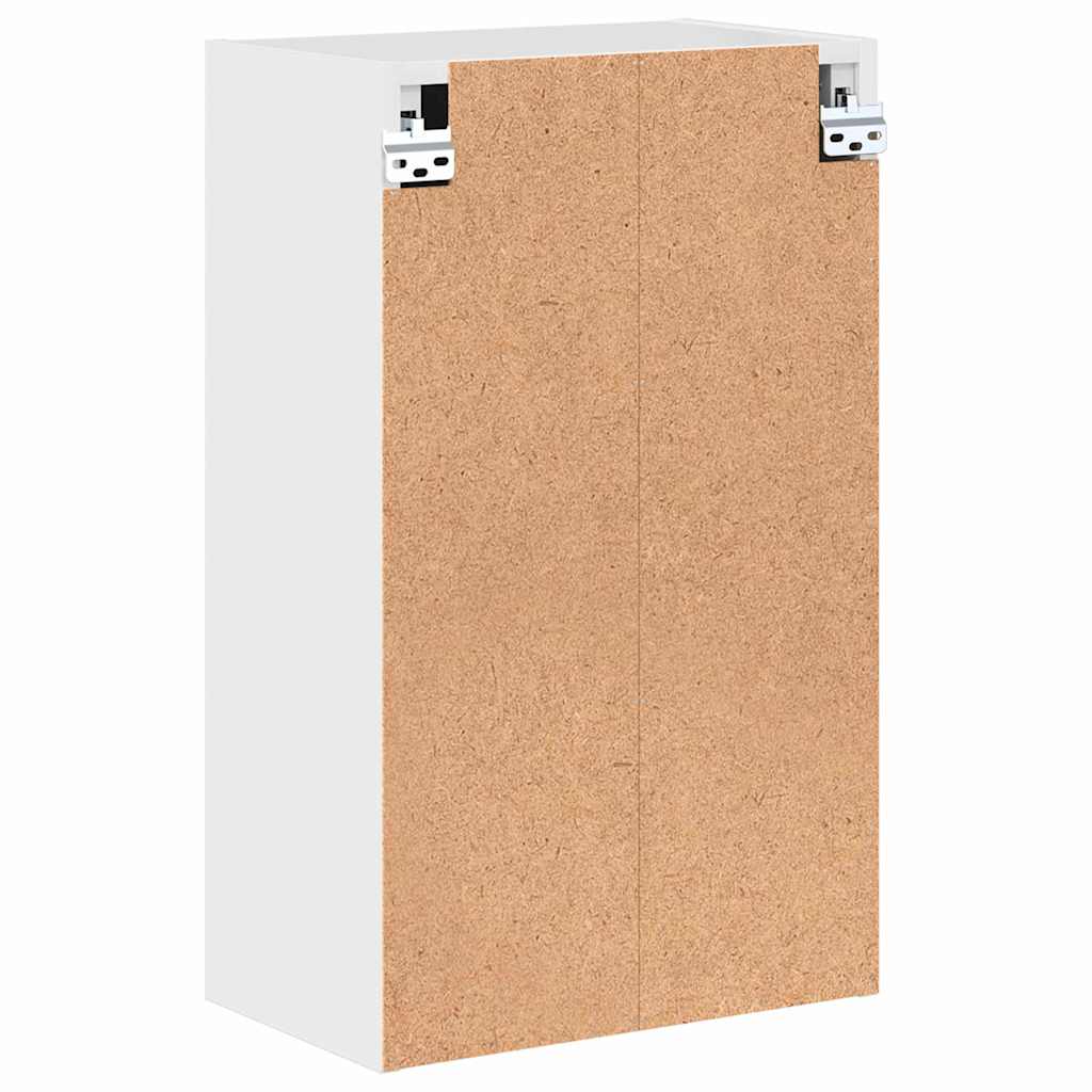 Baderomsskap Veggmontert Høyglanset hvit 30 x 31,5 x 61 cm