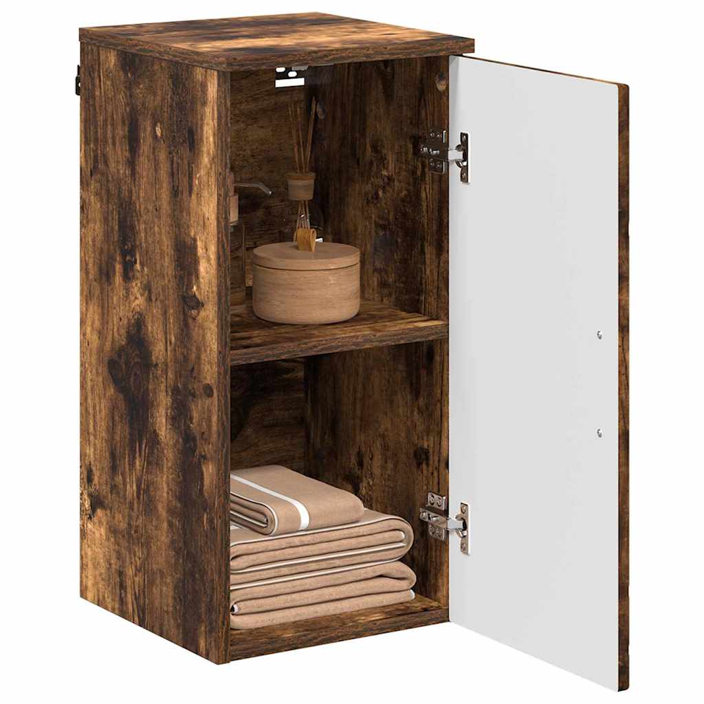Baderomsskap Røkt eik 30 x 31,5 x 61 cm Konstruert tre & Metall