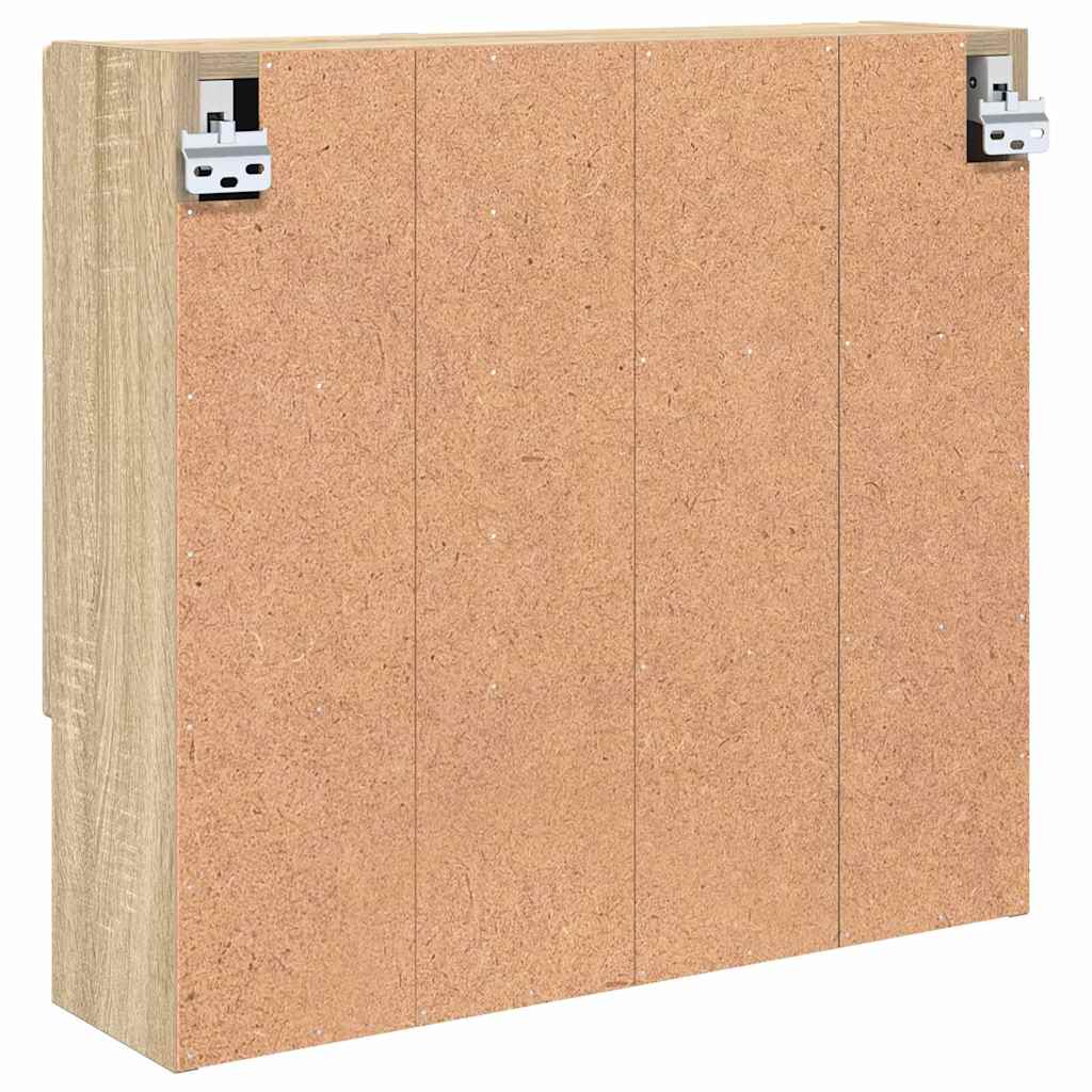 Speilskap Veggmontert Sonoma eik 59 x 17 x 55 cm Konstruert tre