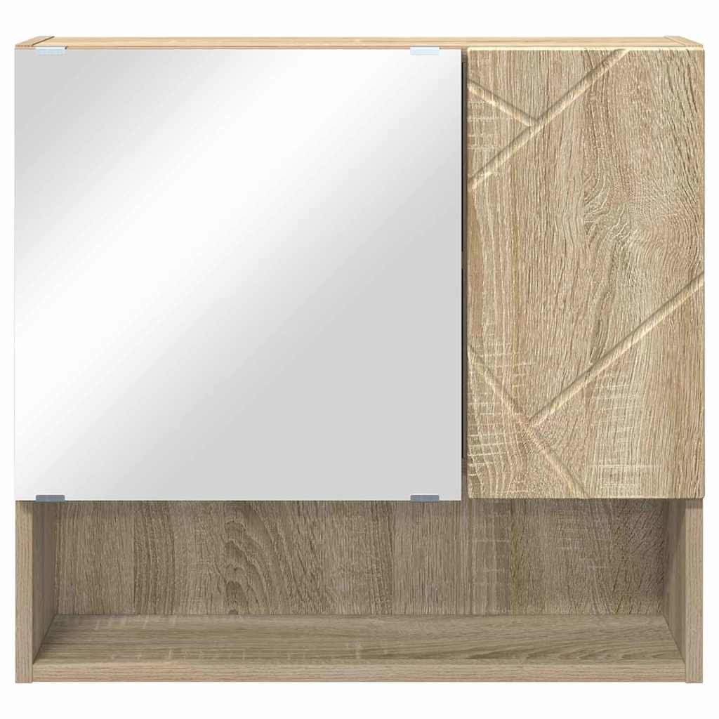 Speilskap Veggmontert Sonoma eik 59 x 17 x 55 cm Konstruert tre
