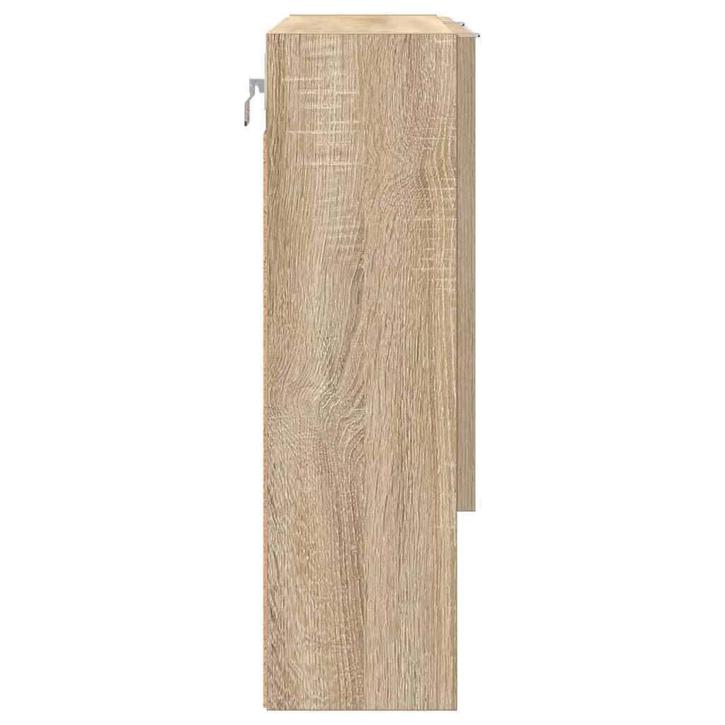 Speilskap Veggmontert Sonoma eik 59 x 17 x 55 cm Konstruert tre
