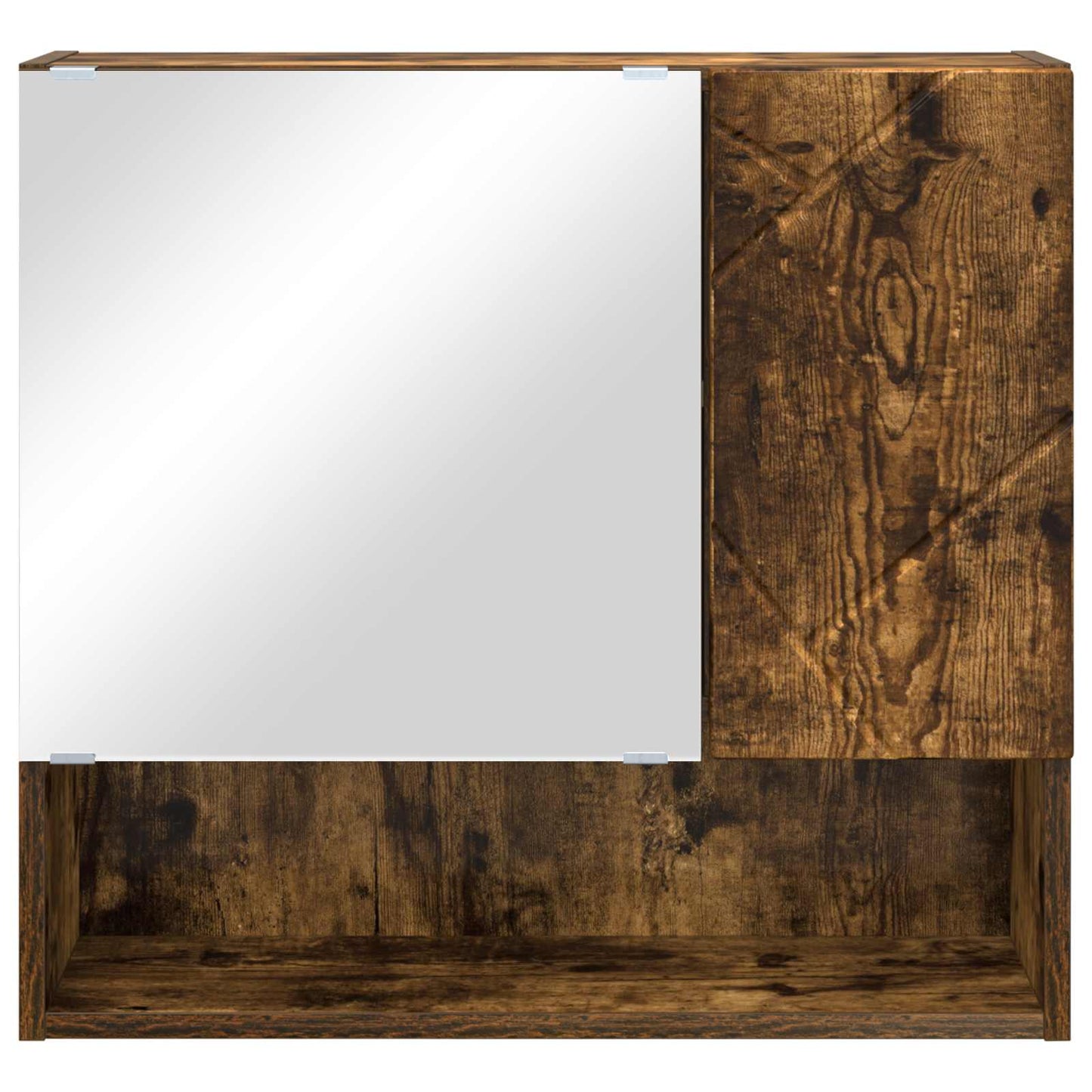 Speilskap Røkt eik 59 x 17 x 55 cm Konstruert tre