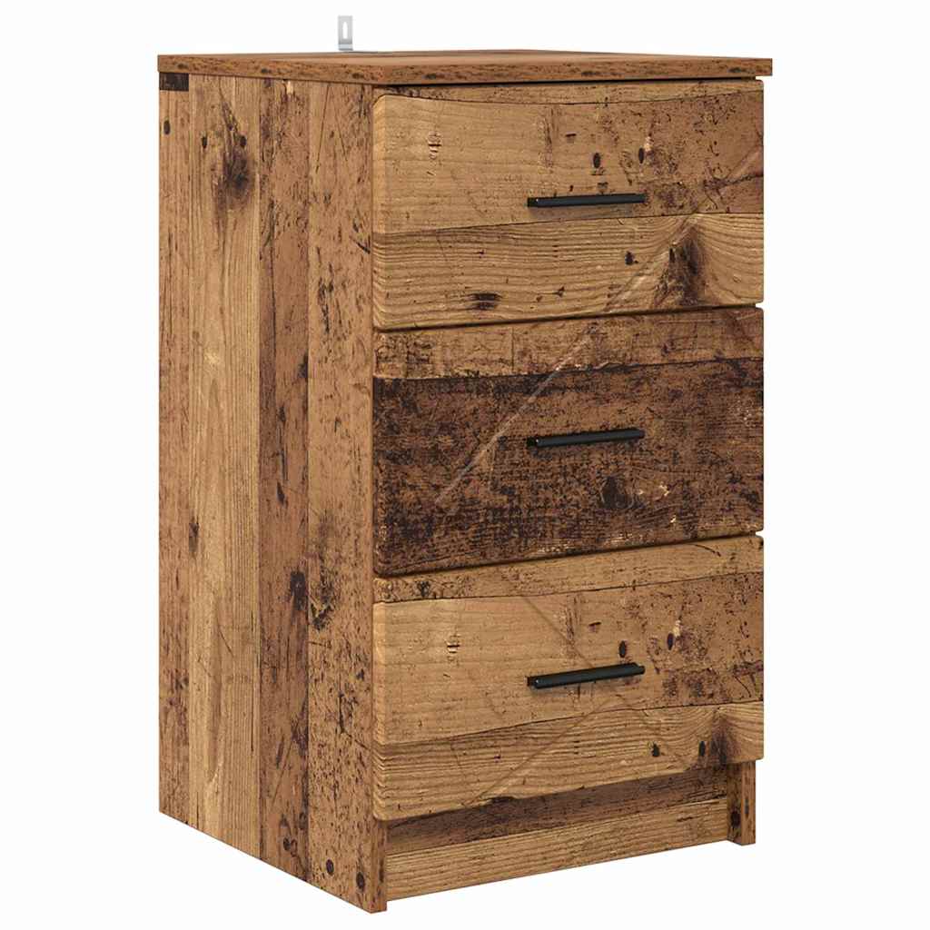 Nattbordskap Gammelt tre 38 x 38 x 66 cm Konstruert tre