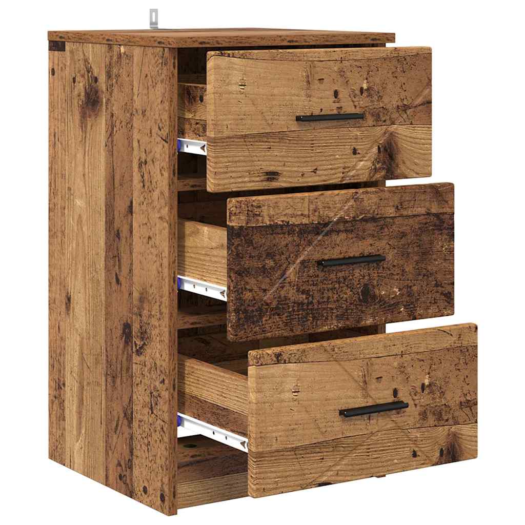 Nattbordskap Gammelt tre 38 x 38 x 66 cm Konstruert tre