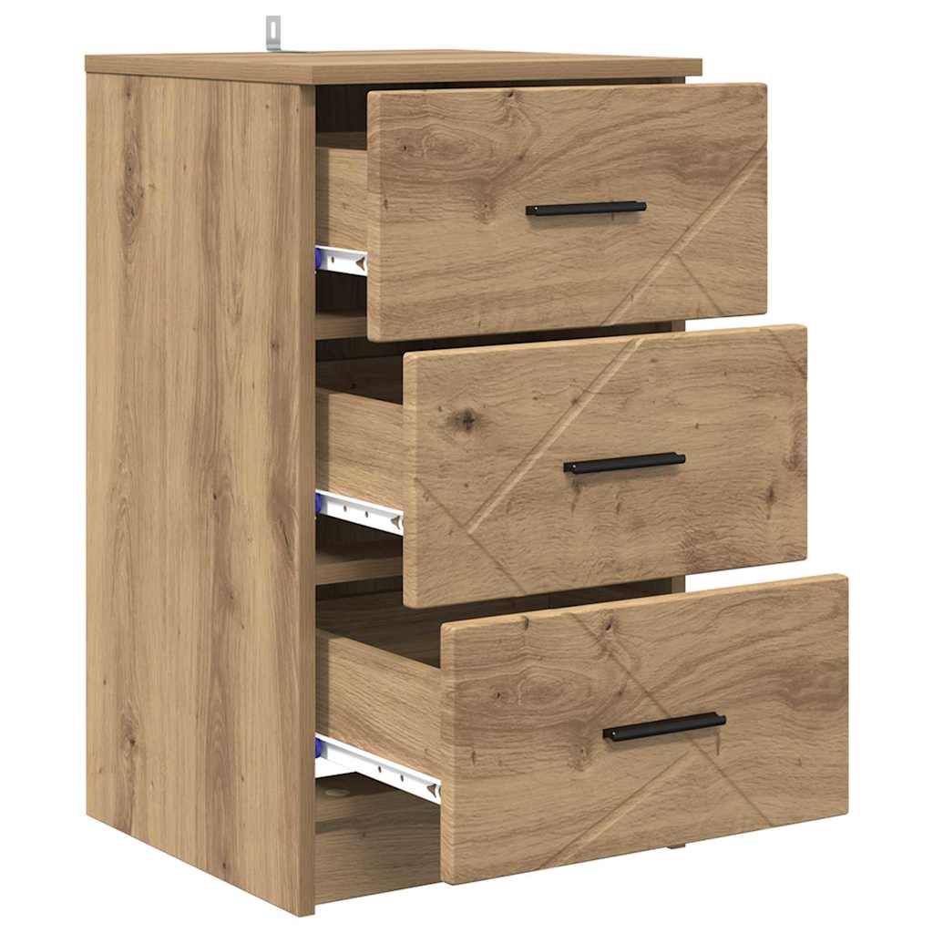 Nattbordskap artisan eik 38 x 38 x 66 cm Konstruert tre