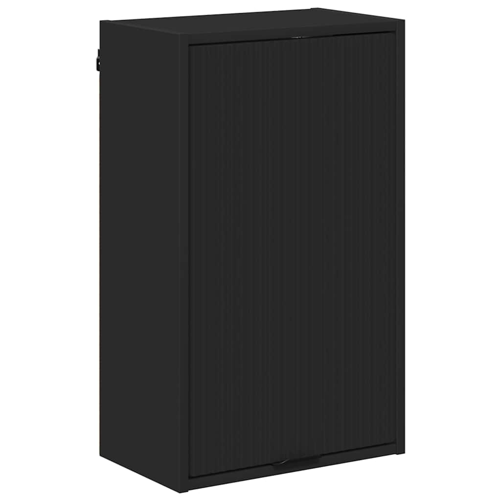Baderomsskap Svart 39 x 23,5 x 65 cm Konstruert tre & Metall