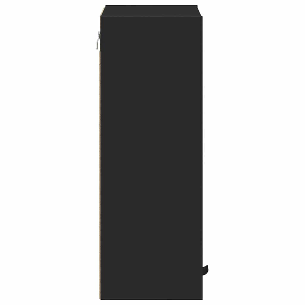 Baderomsskap Svart 39 x 23,5 x 65 cm Konstruert tre & Metall