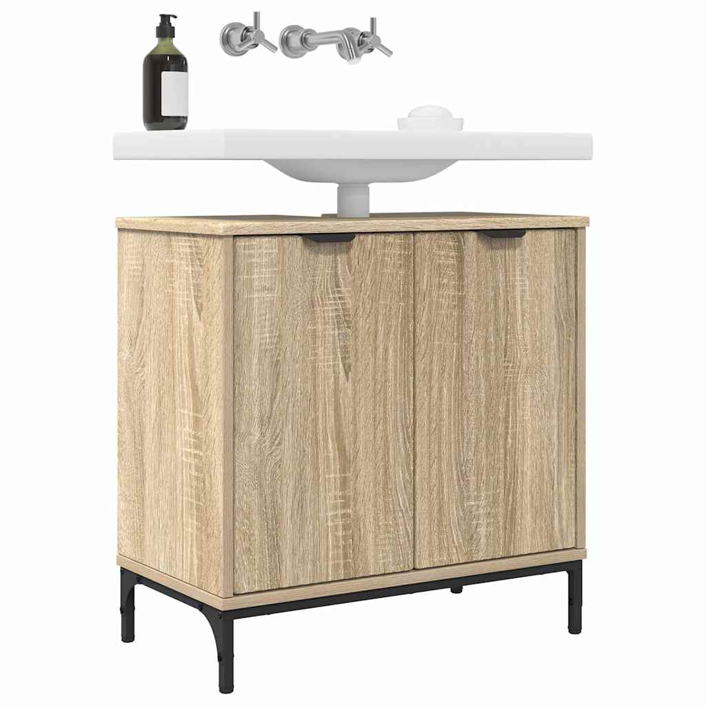 Baderomsvaskeskap Sonoma eik 60,5 x 33,5 x 61 cm Konstruert tre