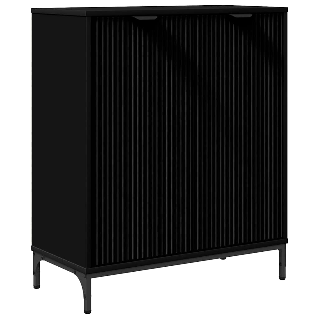 Serviesskap Svart 69,5 x 33 x 82 cm Konstruert tre
