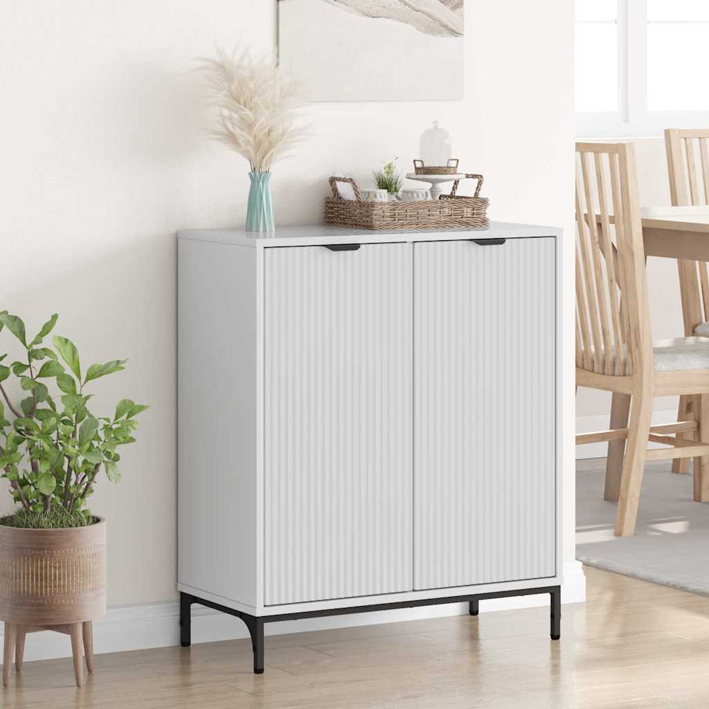 Serviesskap Høyglanset hvit 69,5 x 33 x 82 cm Konstruert tre