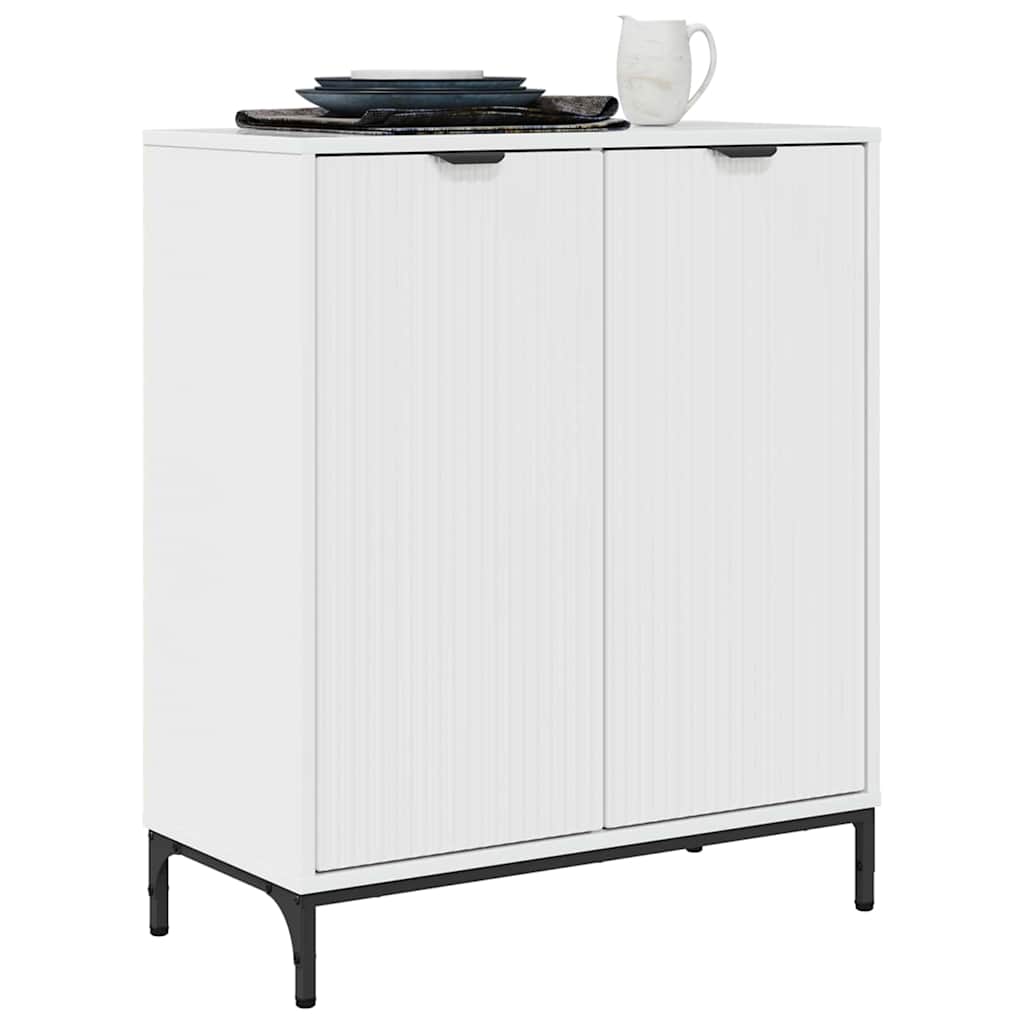 Serviesskap Høyglanset hvit 69,5 x 33 x 82 cm Konstruert tre