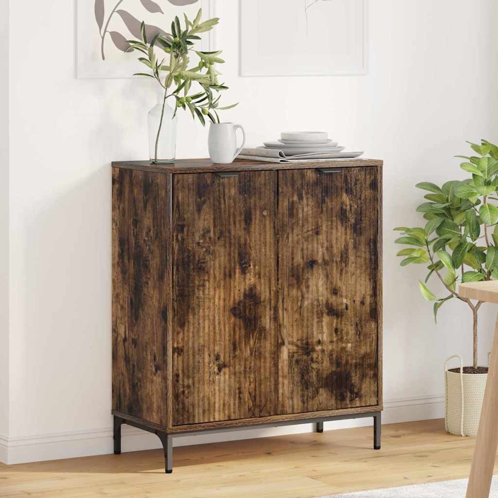 Serviesskap Røkt eik 69,5 x 33 x 82 cm Konstruert tre