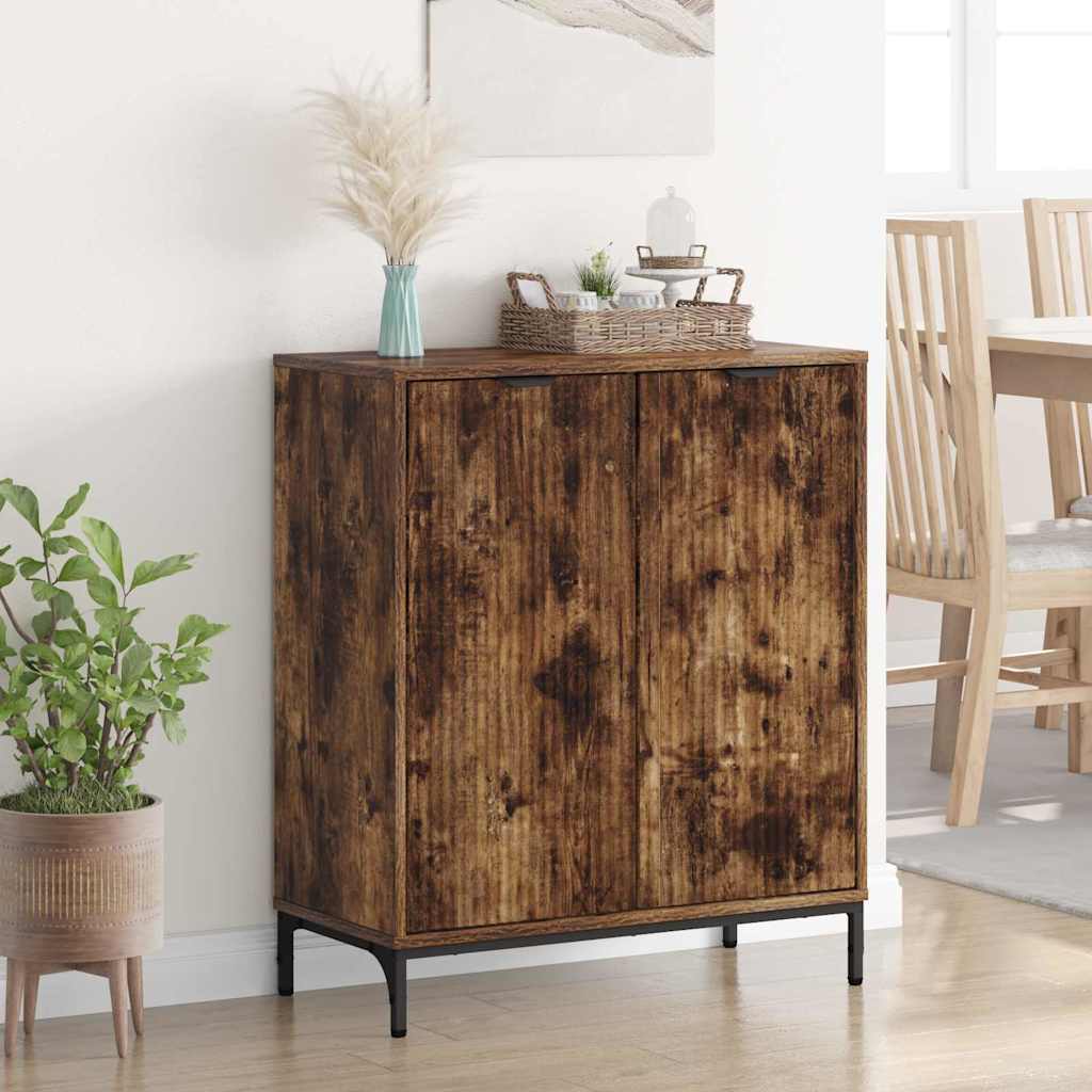 Serviesskap Røkt eik 69,5 x 33 x 82 cm Konstruert tre