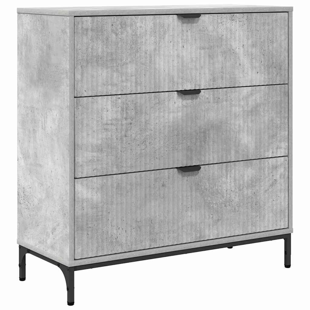 Serviesskap Betonggrå 79,5 x 33 x 82 cm Konstruert tre