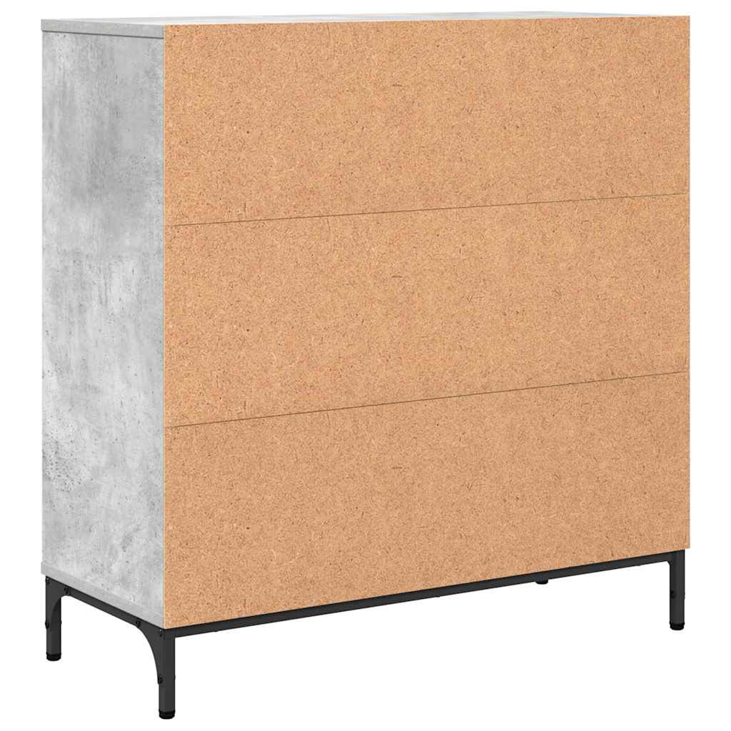 Serviesskap Betonggrå 79,5 x 33 x 82 cm Konstruert tre