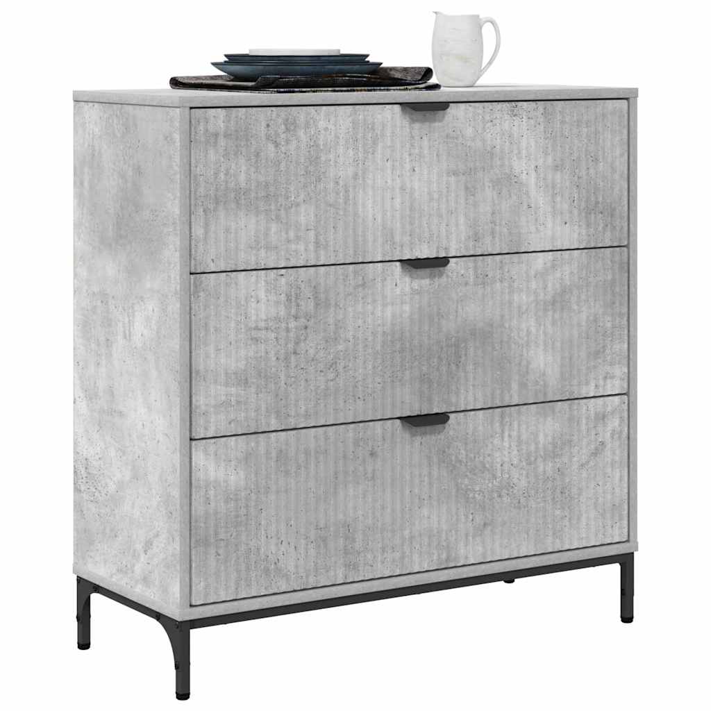 Serviesskap Betonggrå 79,5 x 33 x 82 cm Konstruert tre