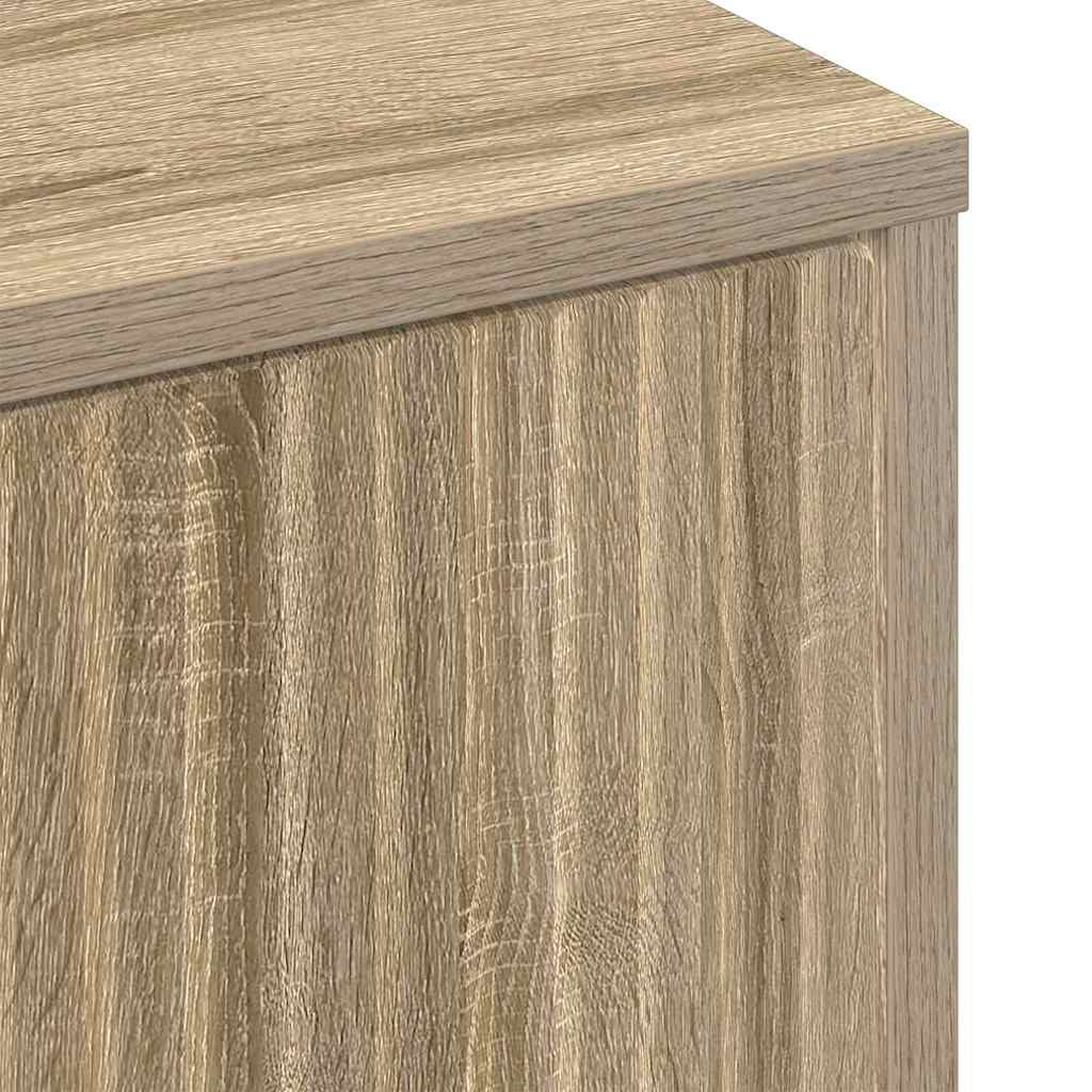 Kaffebord med skuff Sonoma eik 90 x 49 x 46 cm Konstruert tre