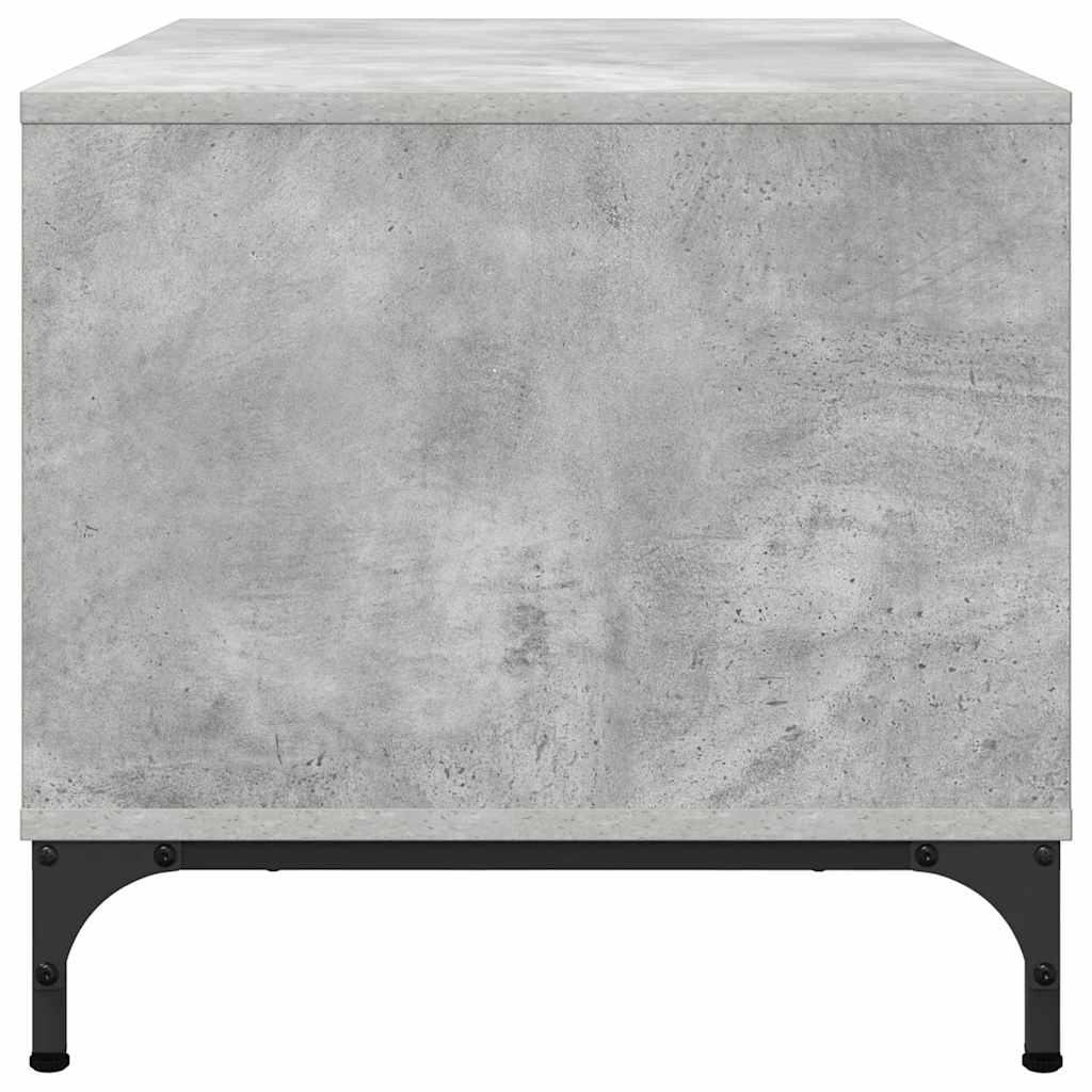 Kaffebord med skuff Betonggrå 90 x 49 x 46 cm Konstruert tre